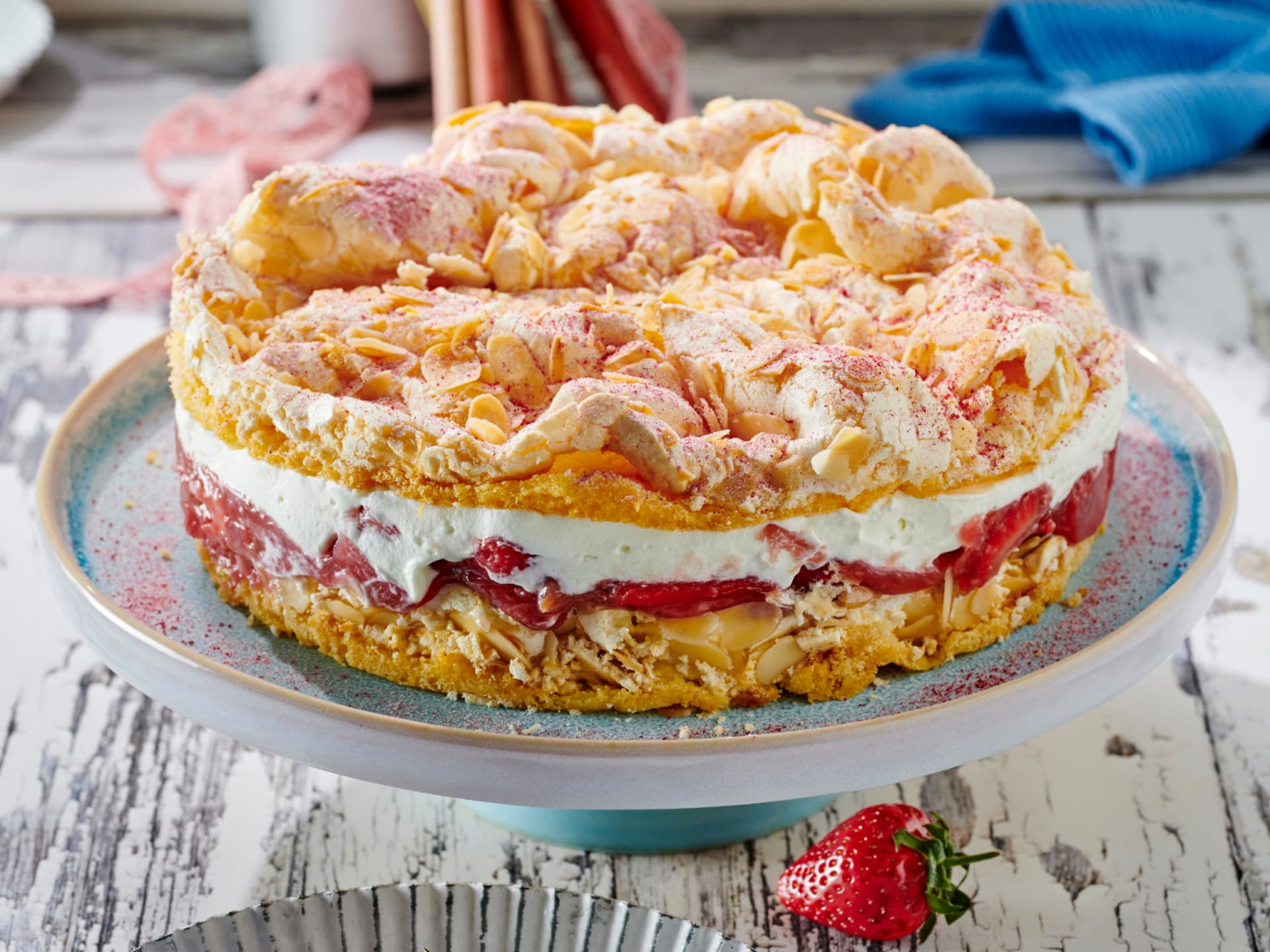 Rhabarber-Baiser-Torte 