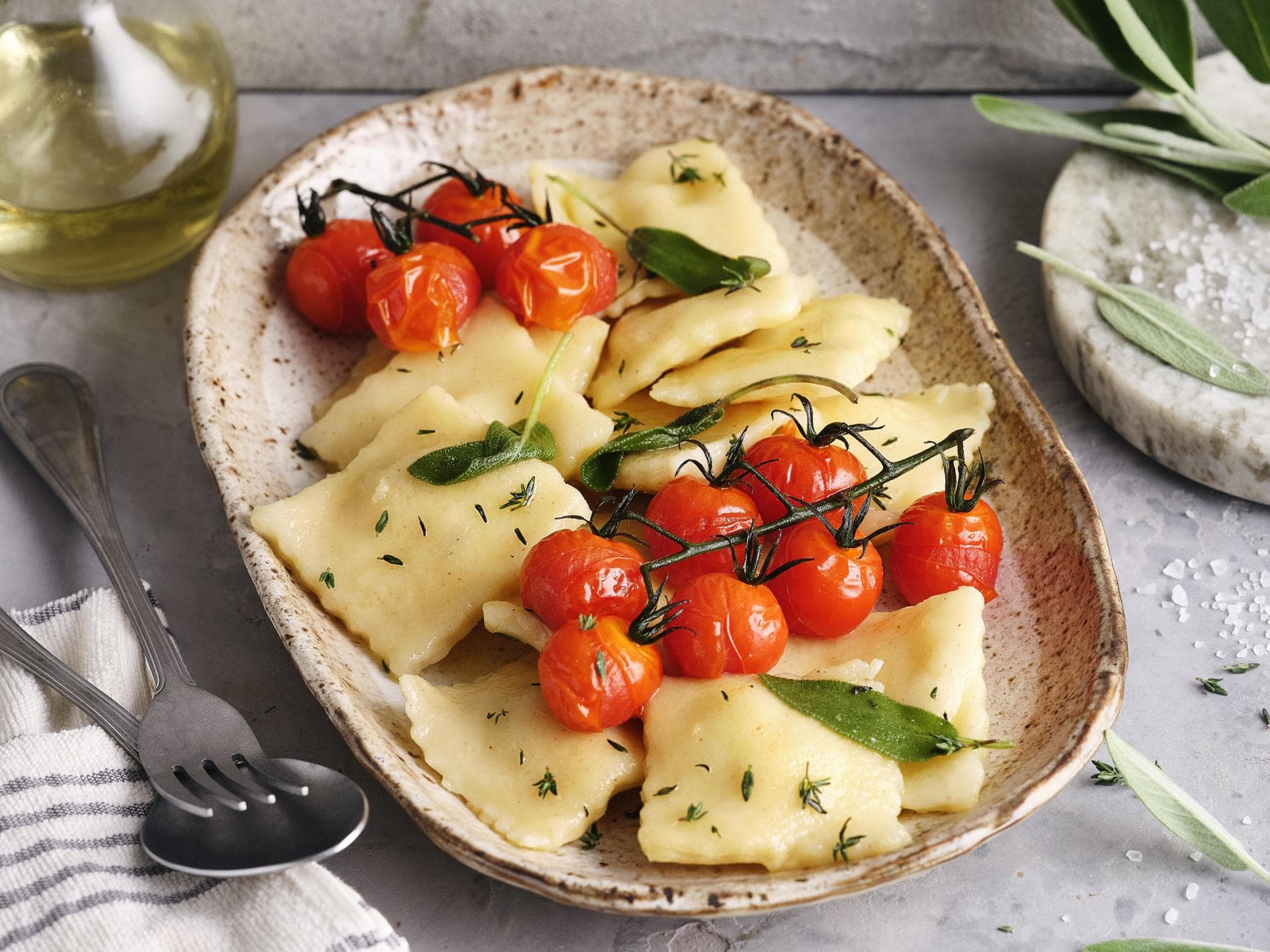 Steinpilz-Ravioli mit Ricotta
