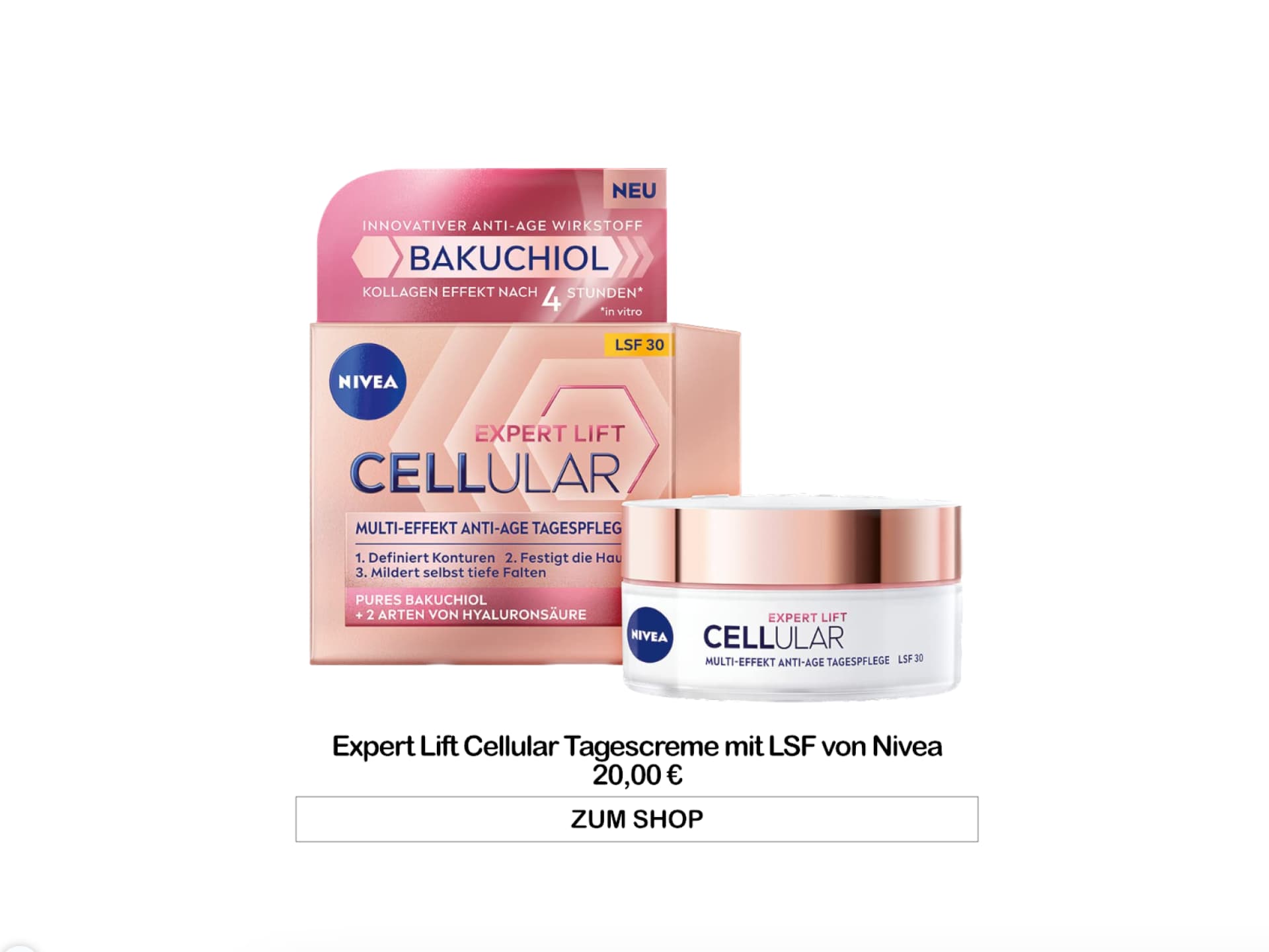 Expert Lift Cellular Tagescreme mit LSF von Nivea