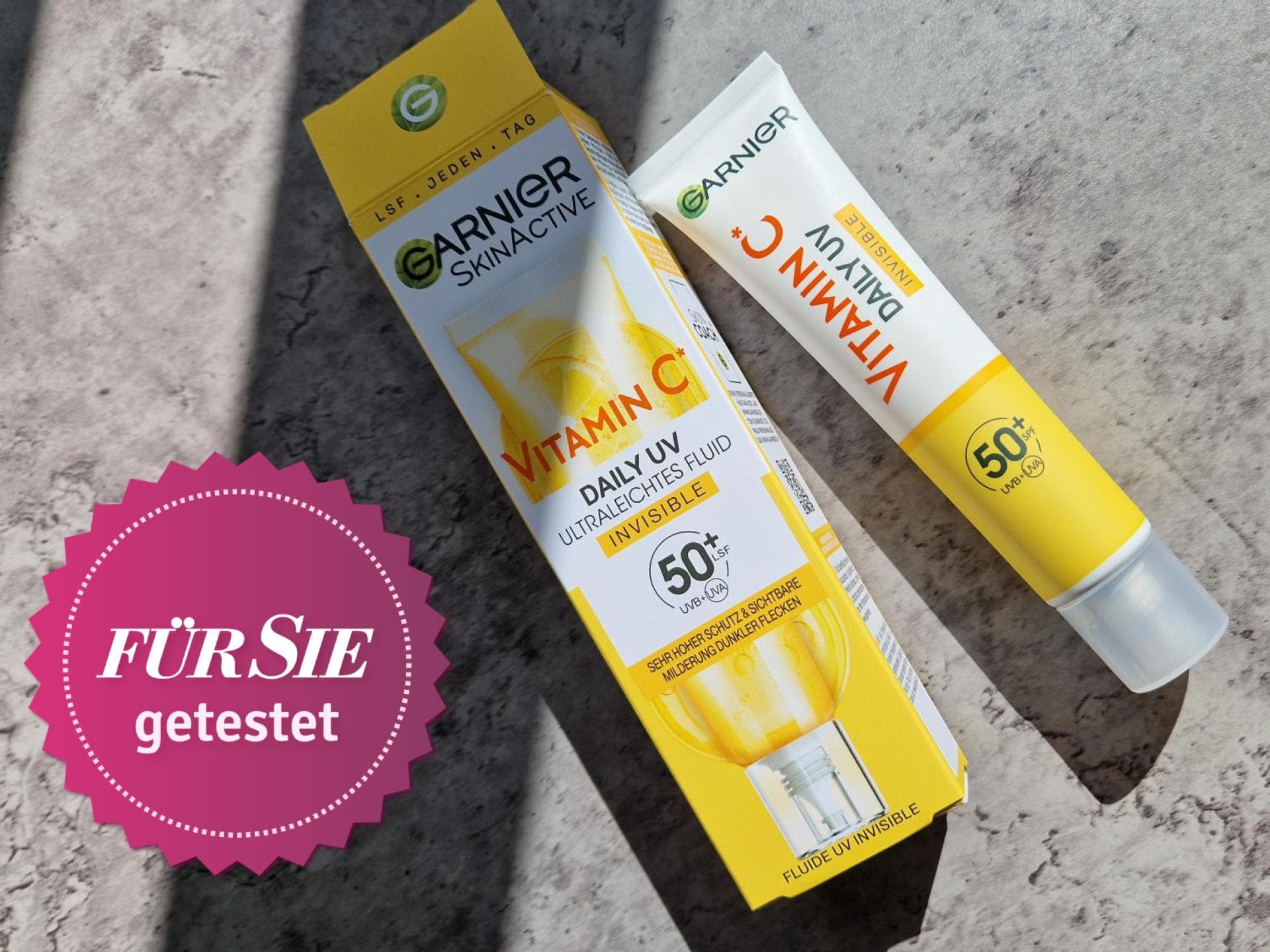 Vitamin C Fluid mit LSF von Garnier getestet Vitamin C Fluid mit LSF von Garnier getestet