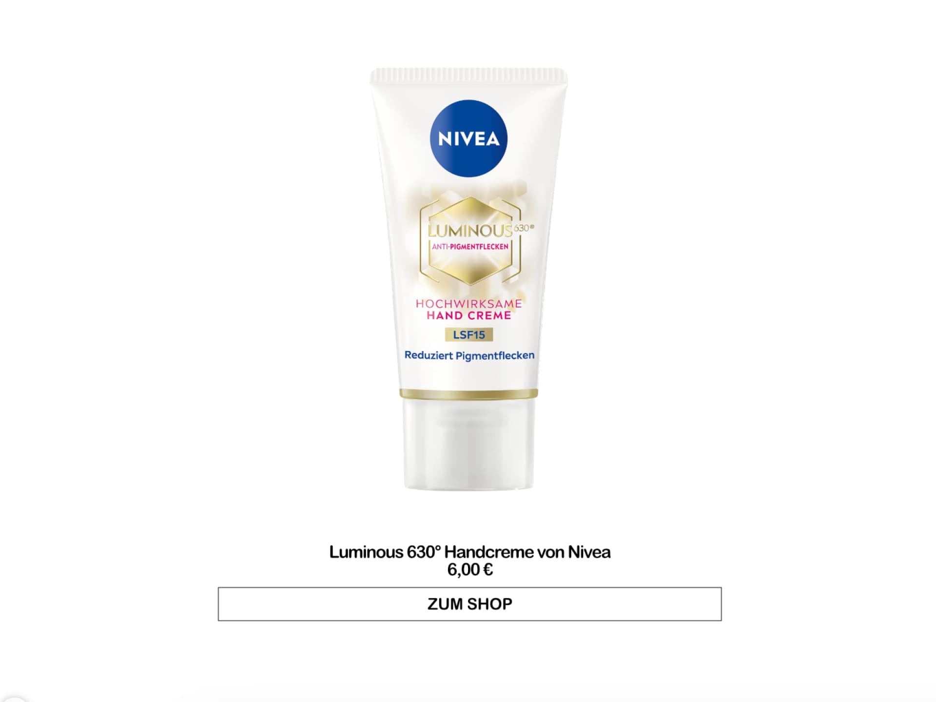 Luminous 630° Handcreme von Nivea - Die beste Handcreme von Rossmann