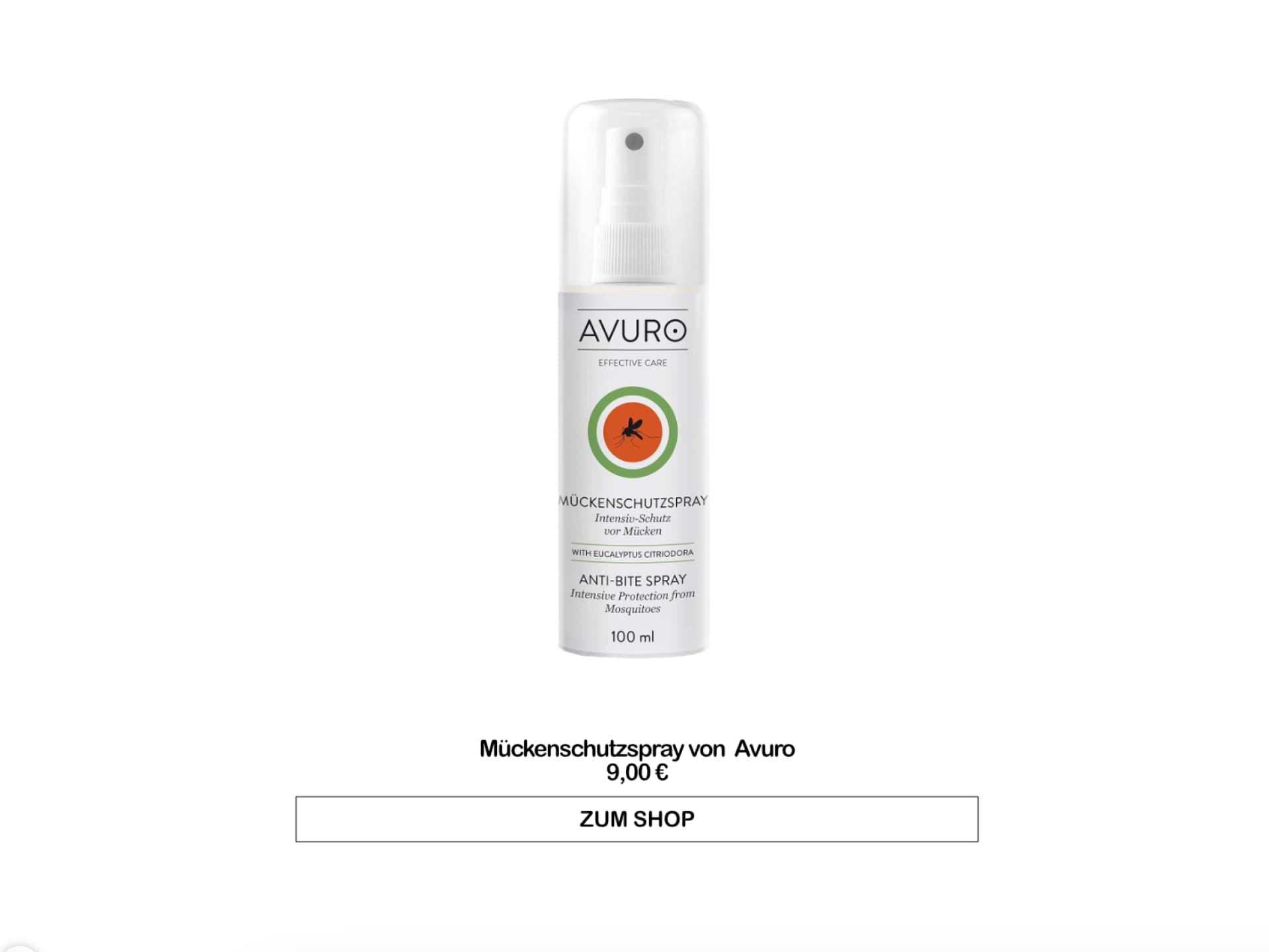 Bestes Anti-Mücken-Spray - Mückenschutzspray von Avuro
