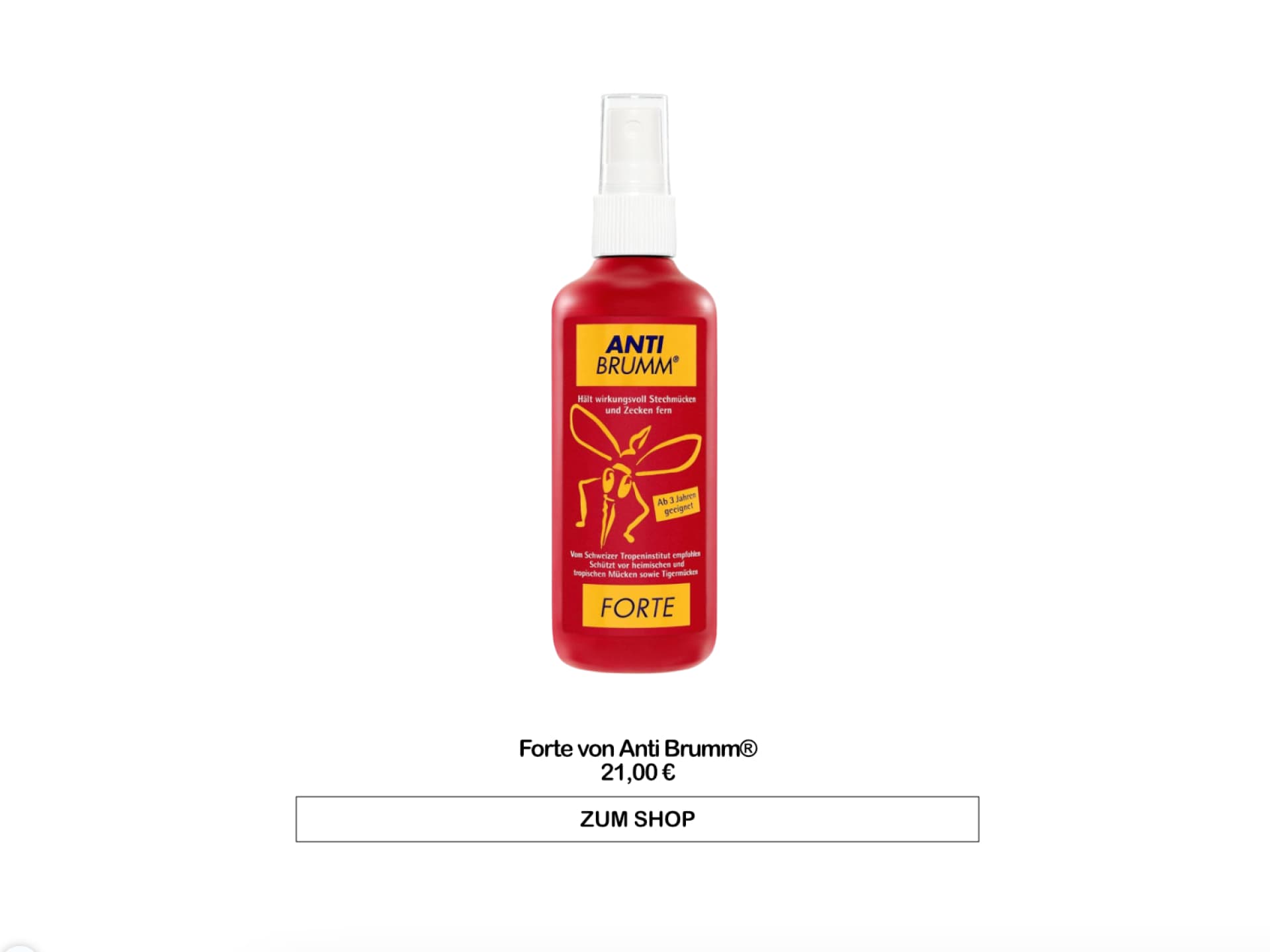 Bestes Anti-Mücken-Spray - Forte von Anti Brumm®
