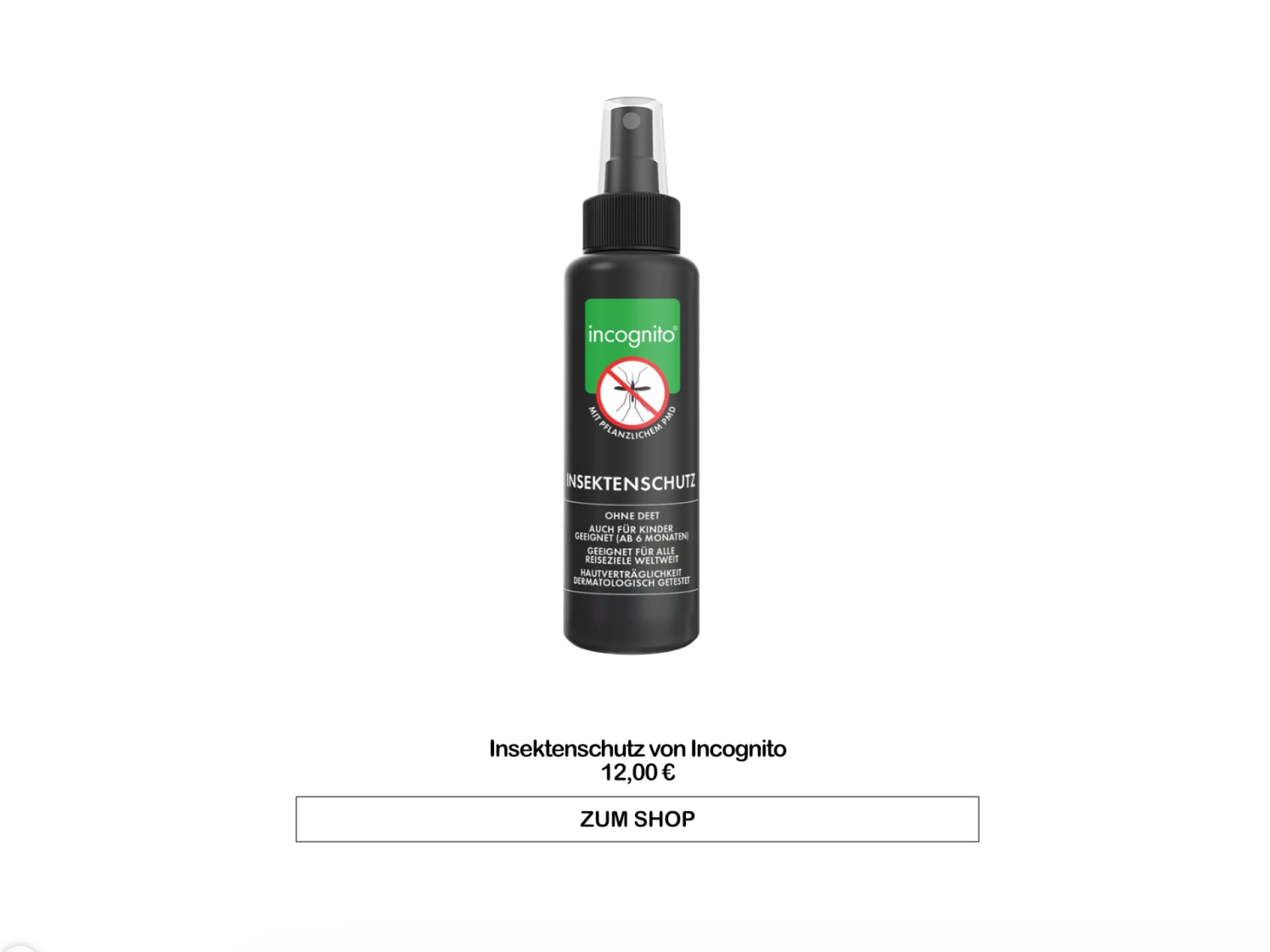 Bestes Anti-Mücken-Spray - Insektenschutz von Incognito