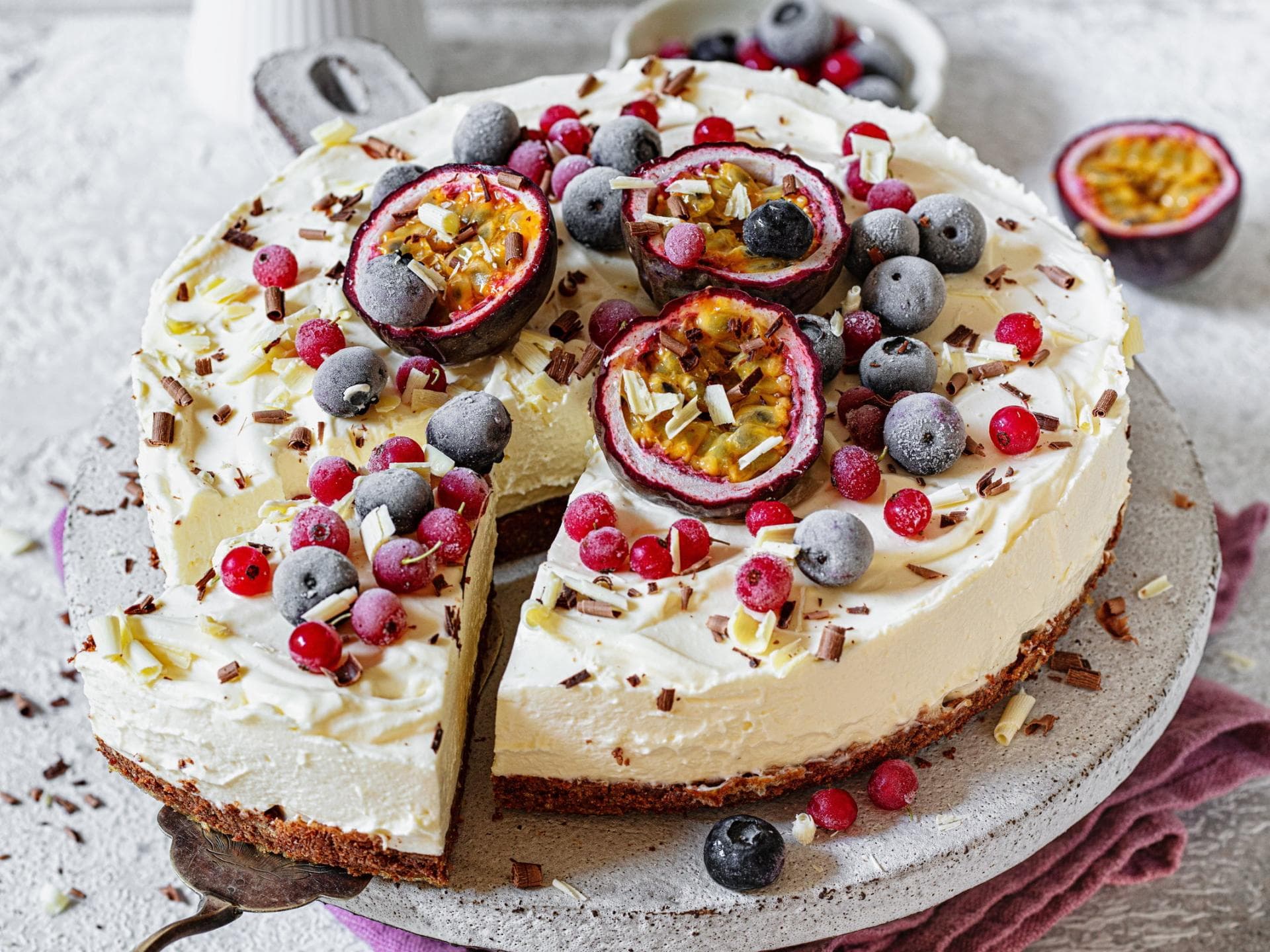 Weißer-Schokoladen-Käsekuchen 