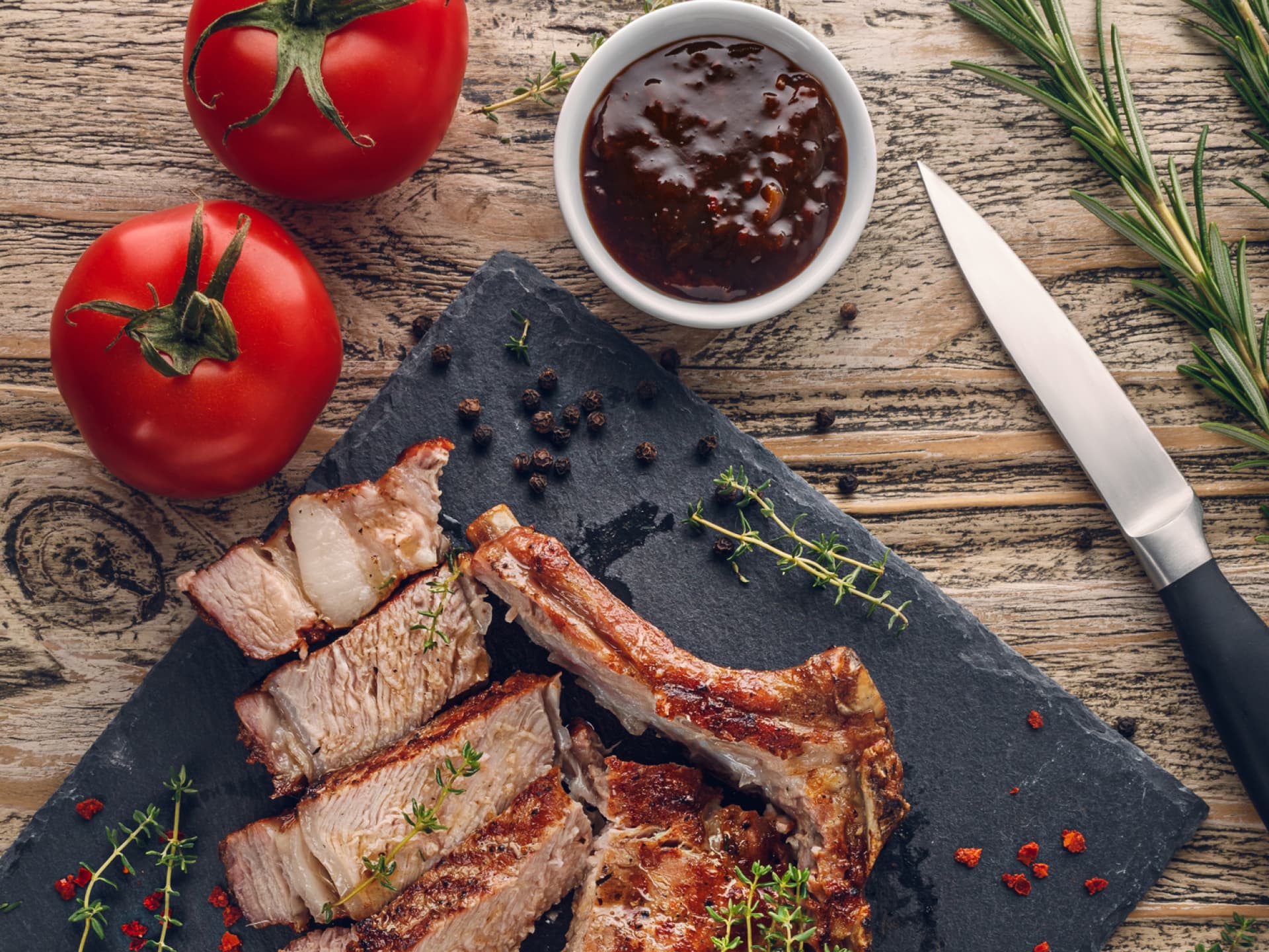 Gegrilltes Kalbskotelett