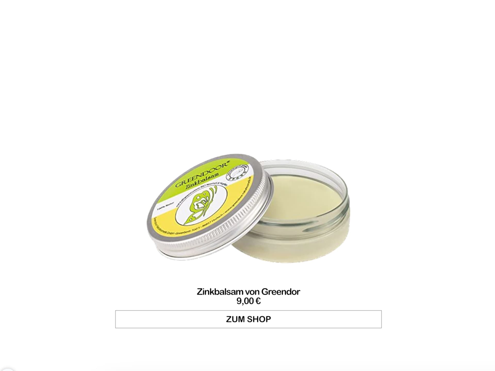 Zinkbalsam von Greendoor
