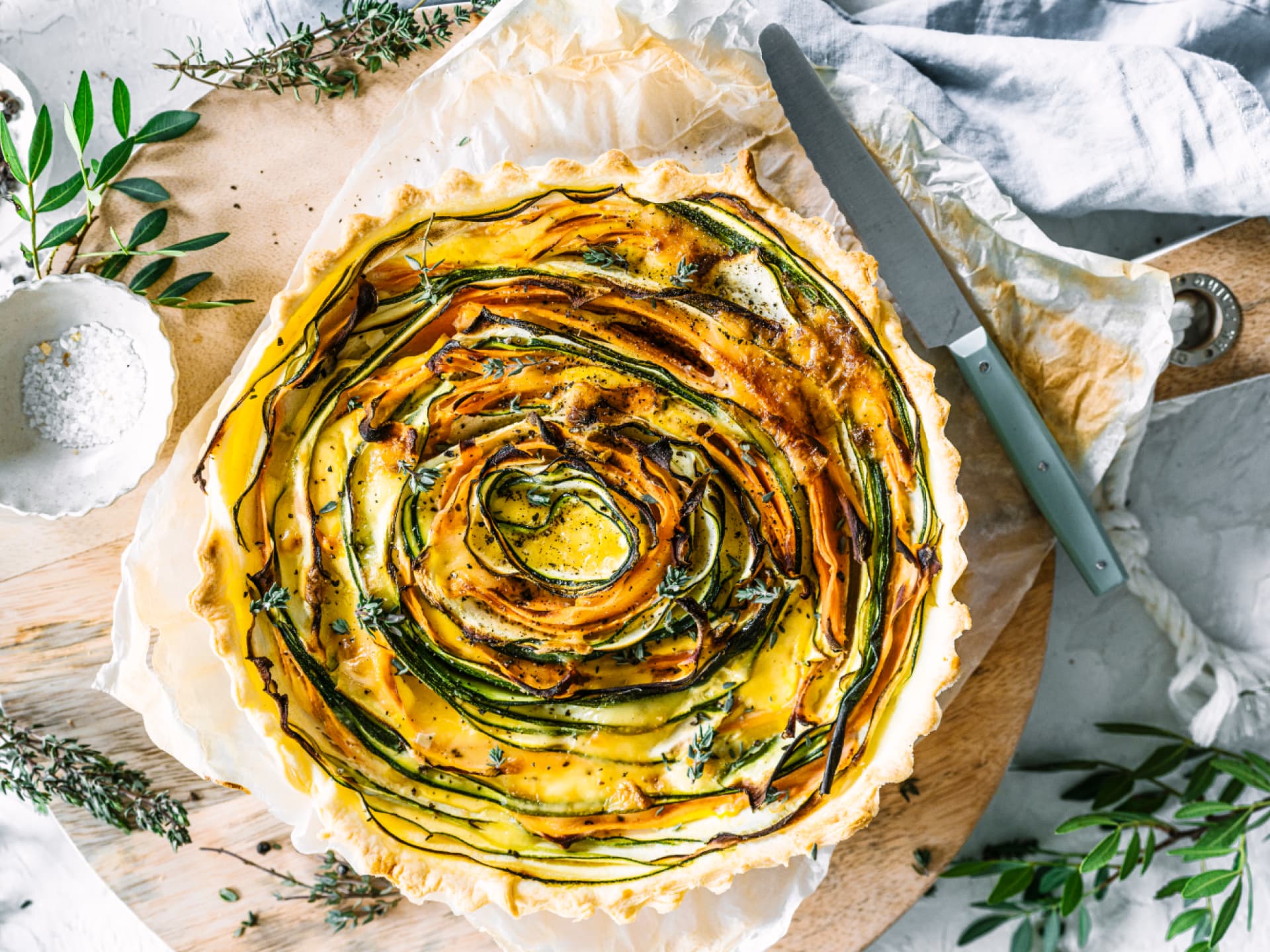 Herzhafte Kuchen - Blätterteig-Gemüsetarte