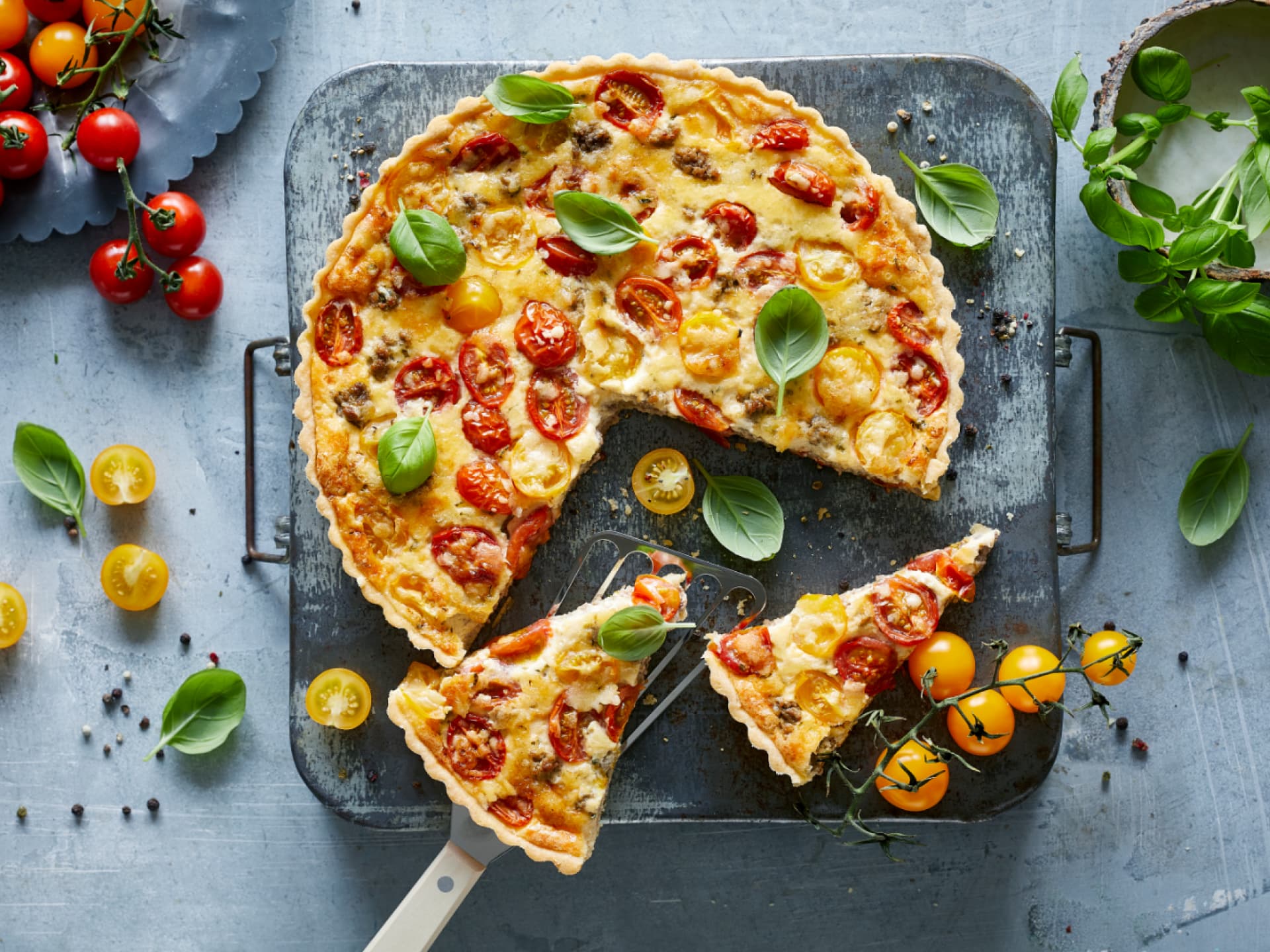 Herzhafter Kuchen - Hackfleisch-Tarte
