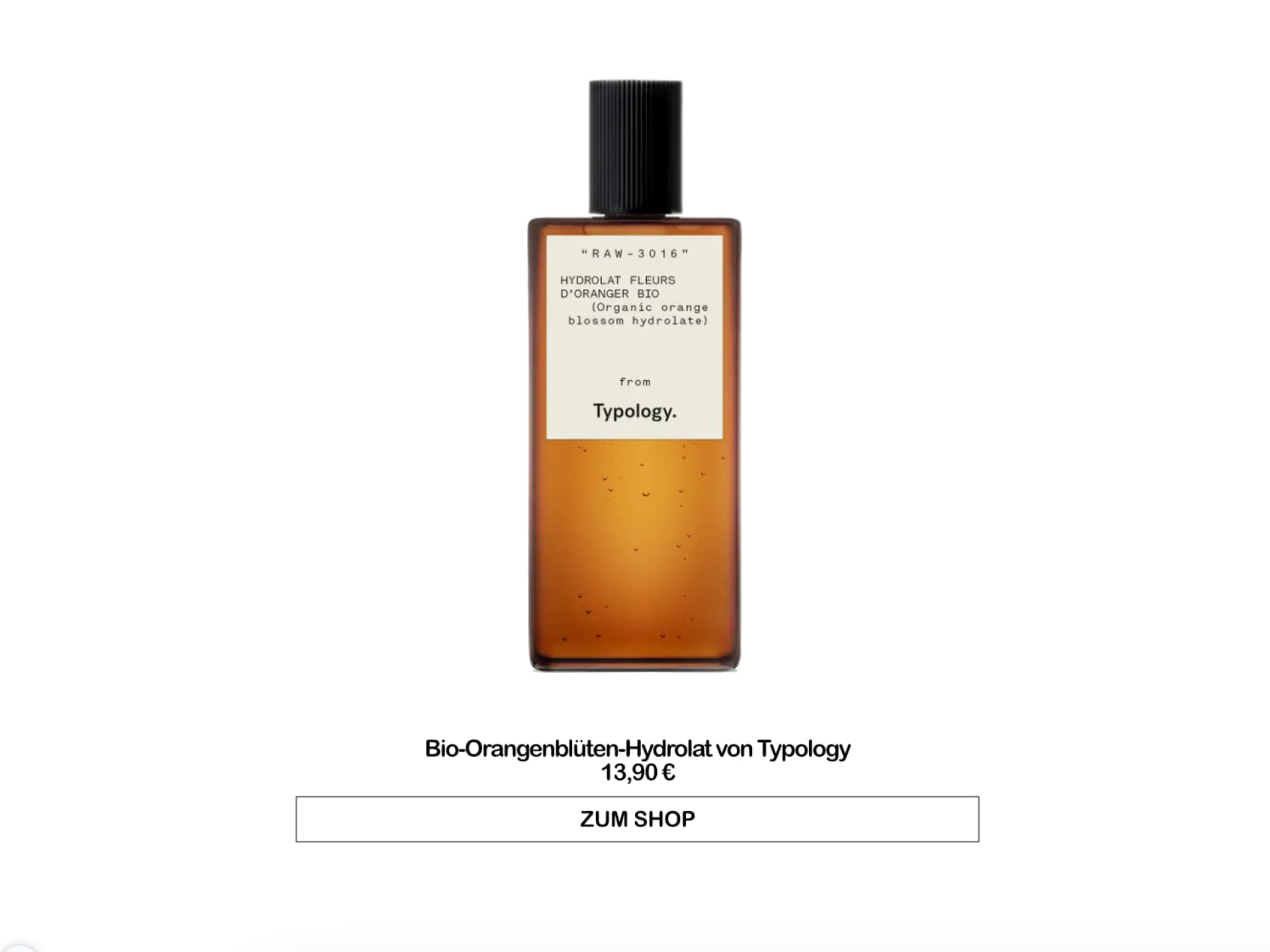 Bio-Orangenblütenwasser-Hydrolat von Typology