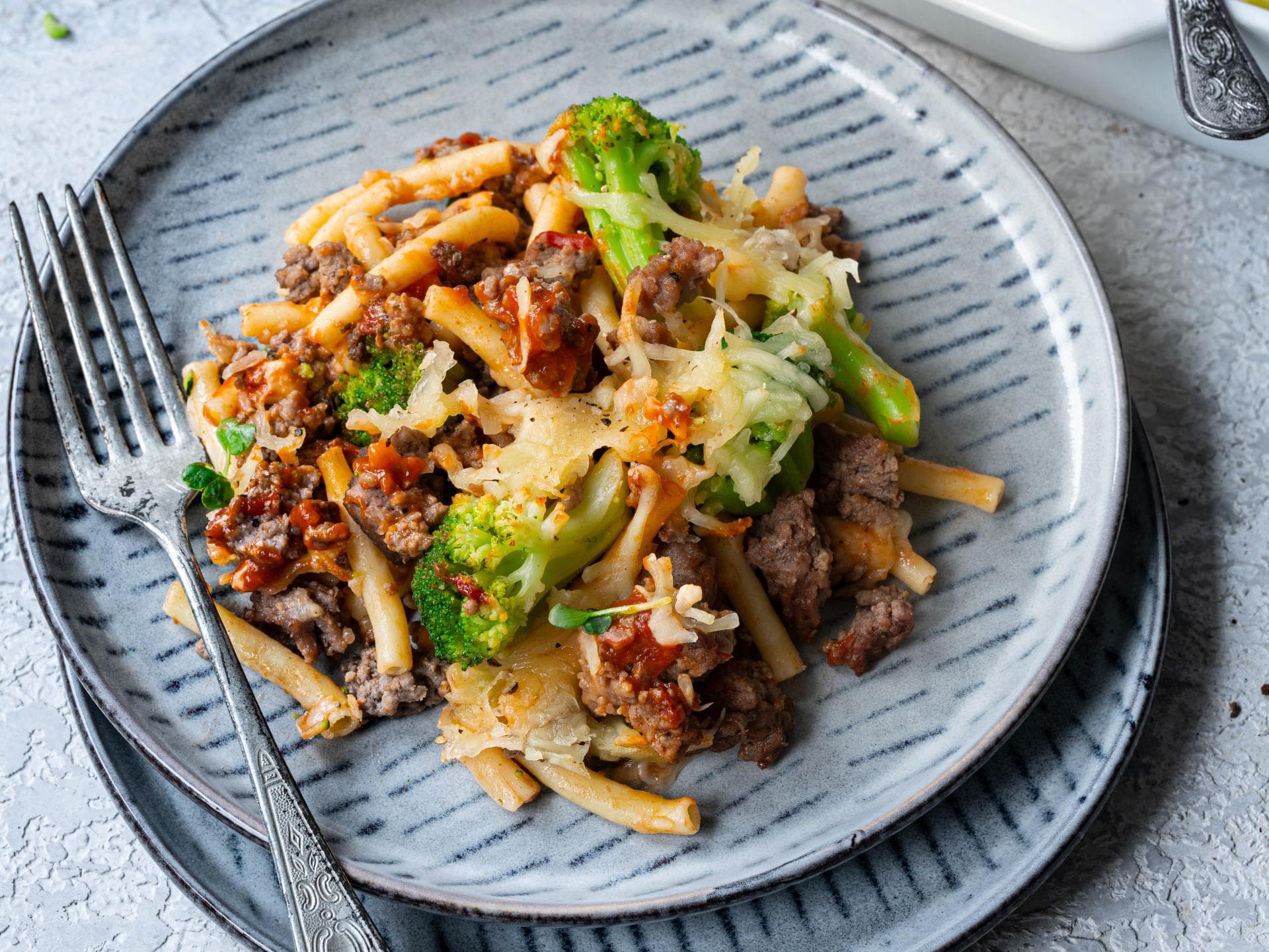 Brokkoli-Hack-Gratin 