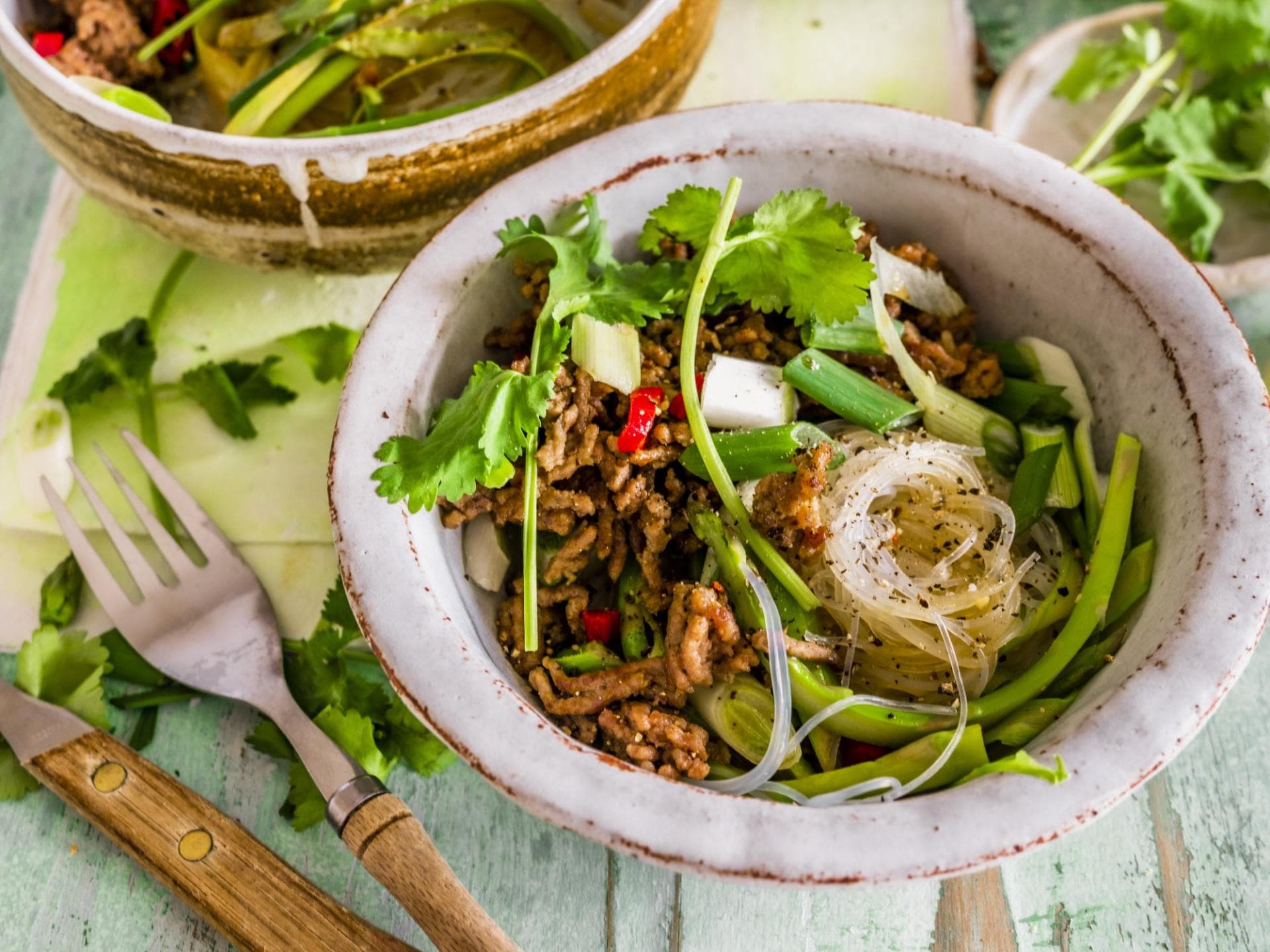 Lauwarmer Glasnudelsalat 