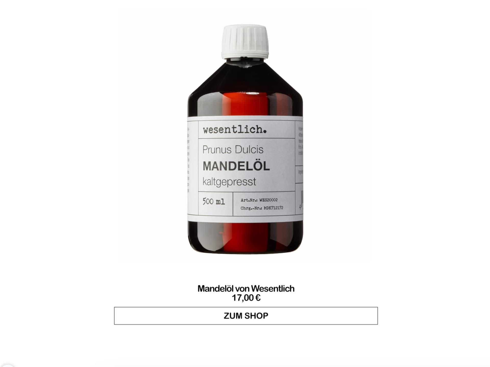 Mandelöl von Wesentlich