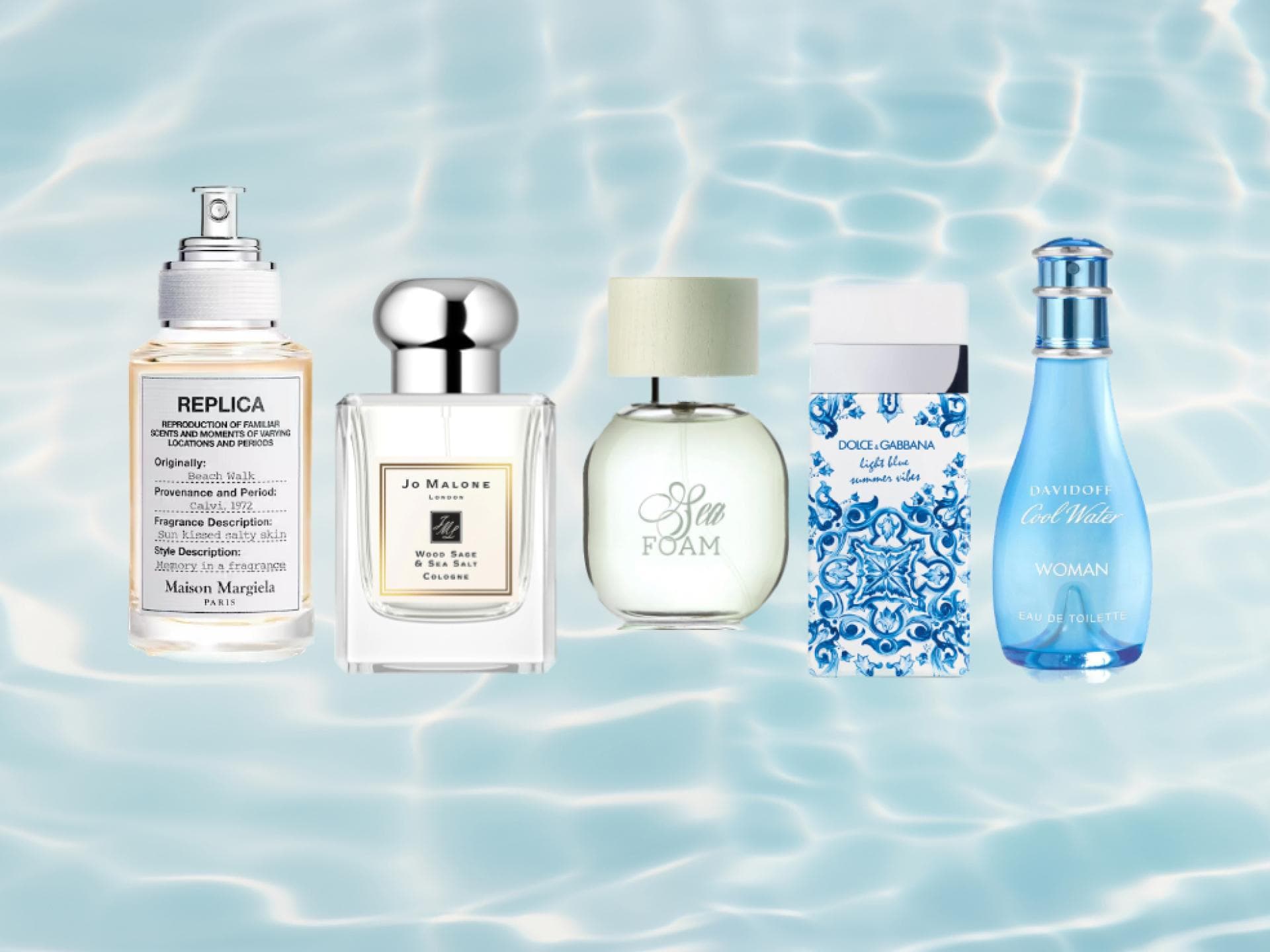 Parfums, die nach Meer duften