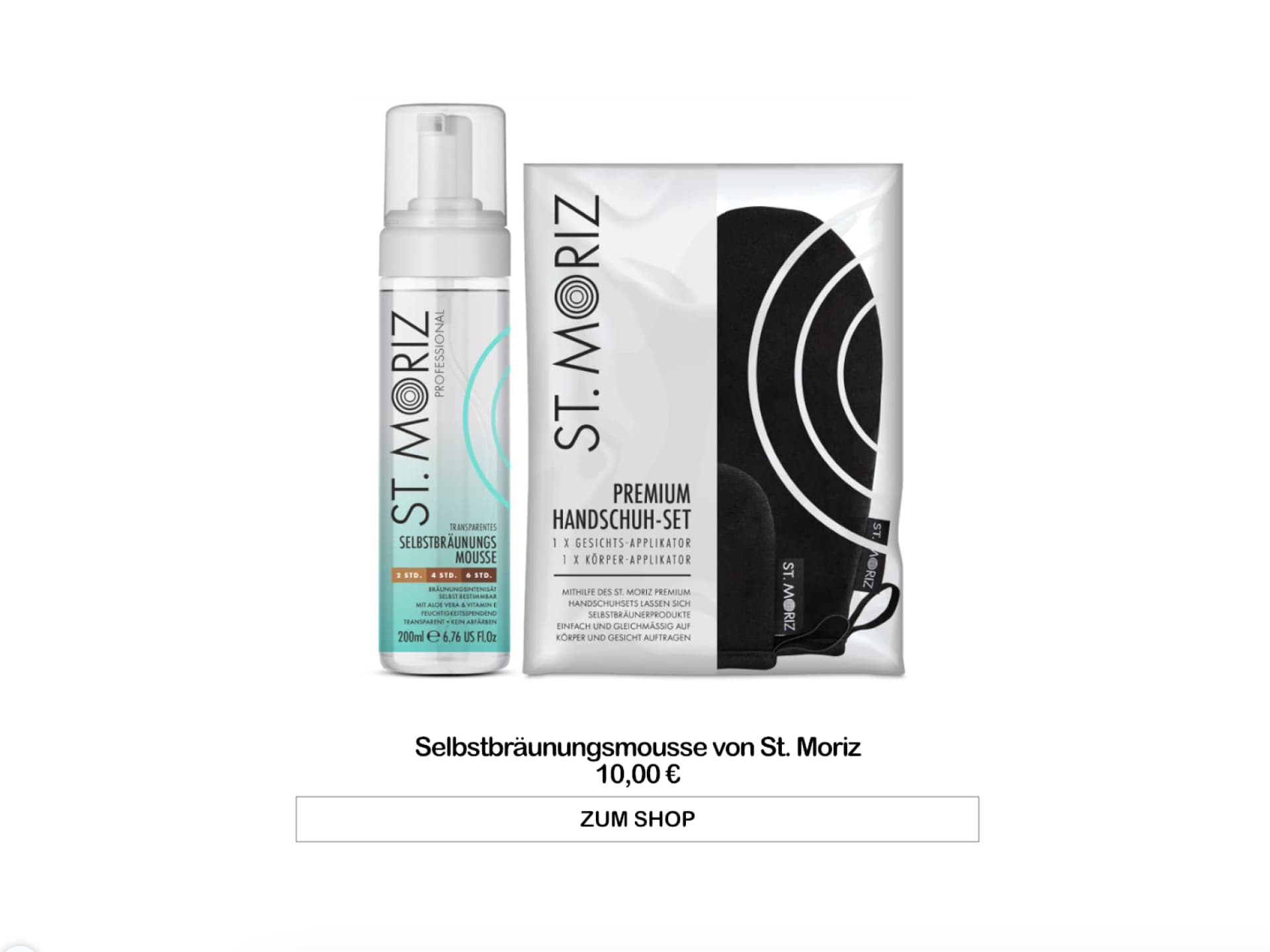 Selbstbräunungsmousse von St. Moriz