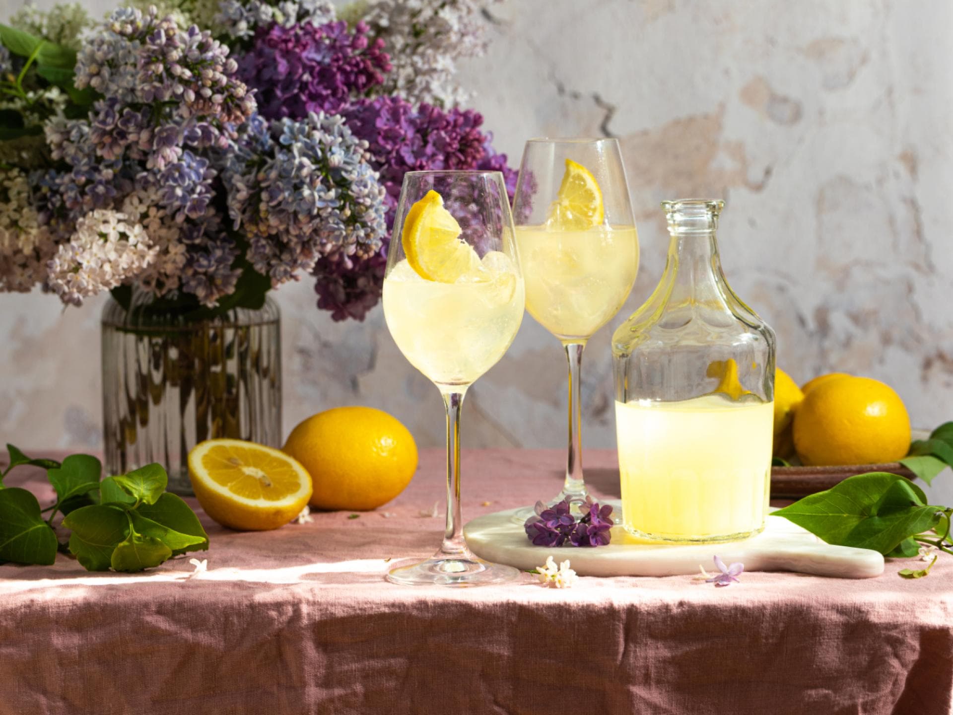 Sommer-Cocktail Limoncello Spritz