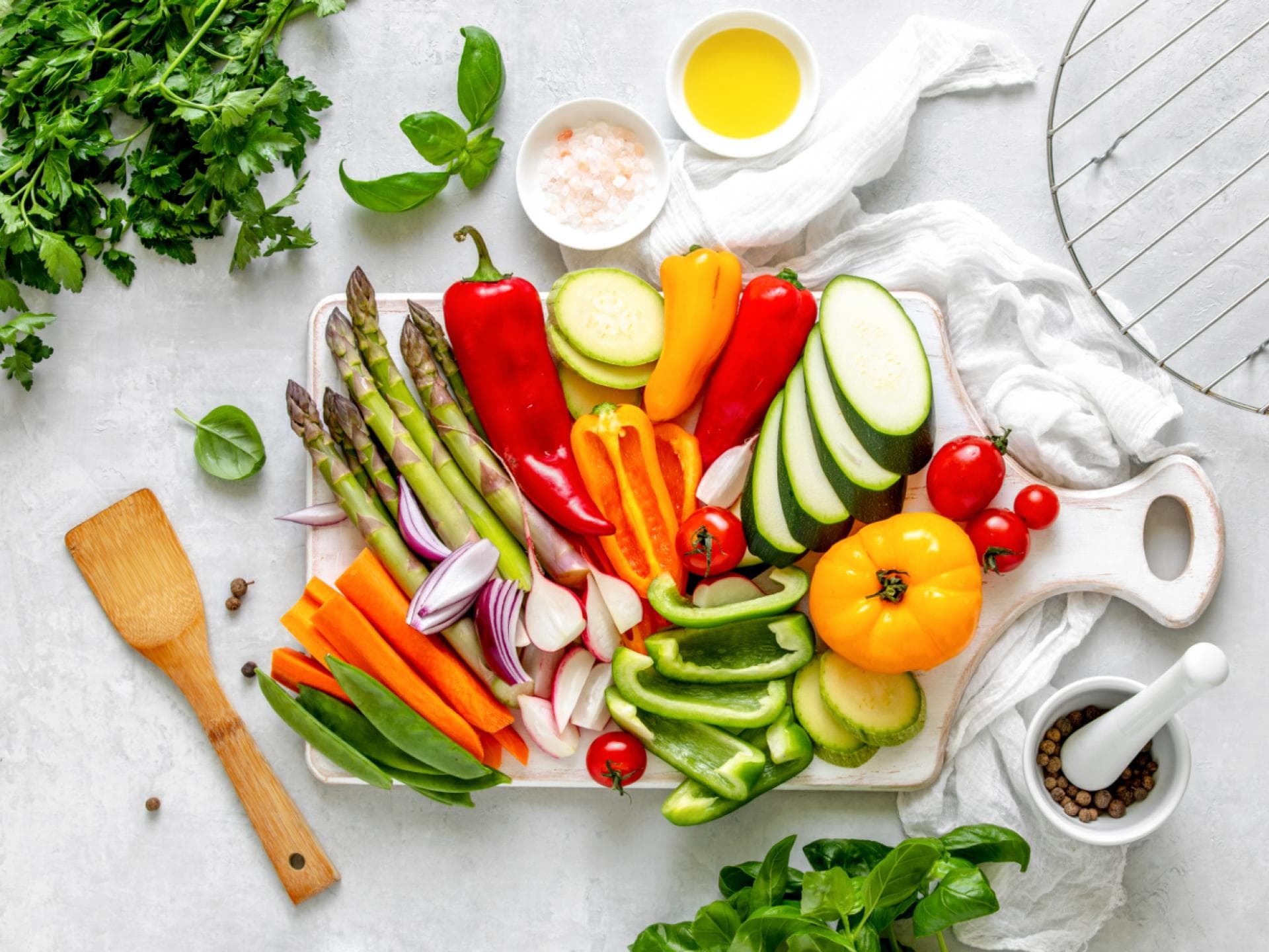 Vegan grillen - gegrilltes Gemüse