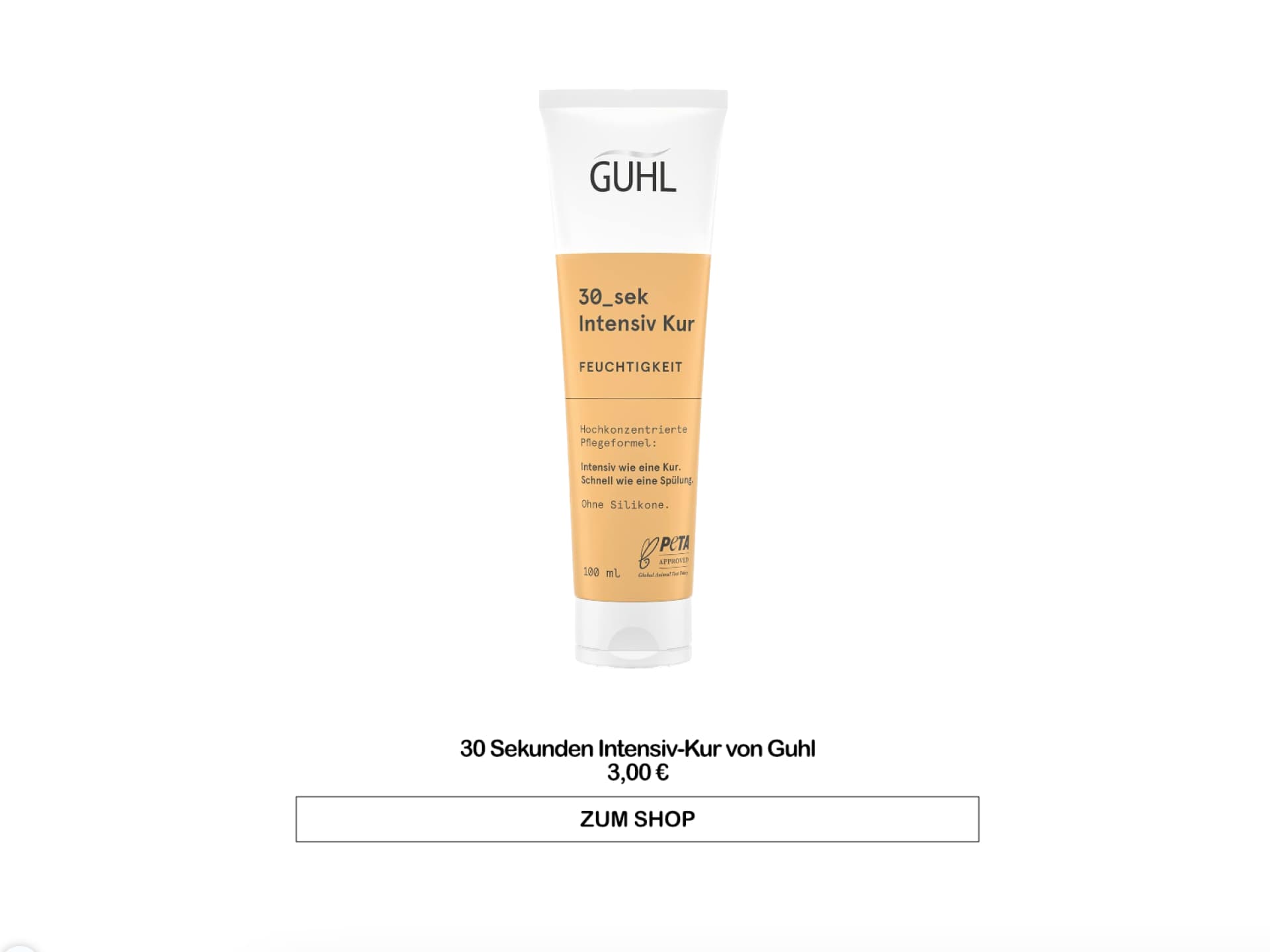 Bester Conditioner Drogerie - 30 Sekunden Intensiv-Kur von Guhl 