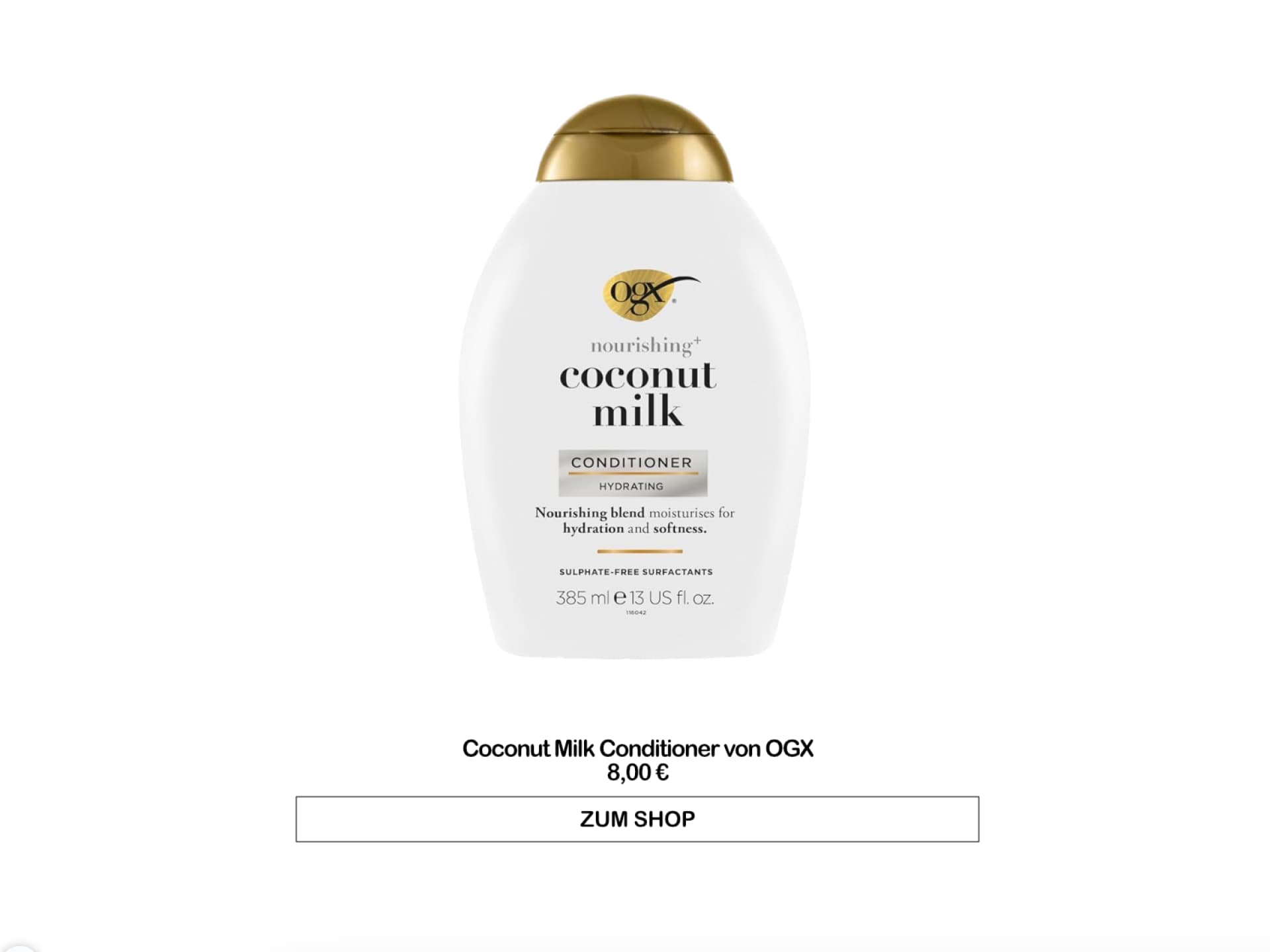 Bester Conditioner Drogerie - Coconut Milk von OGX