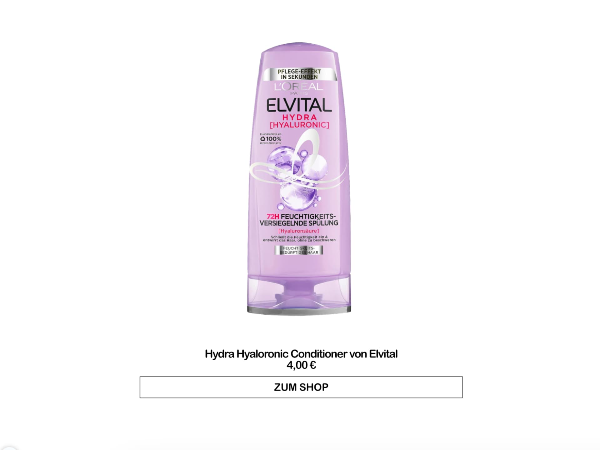 Bester Conditioner Drogerie - Hydra Hyaloronic Conditioner von Elvital