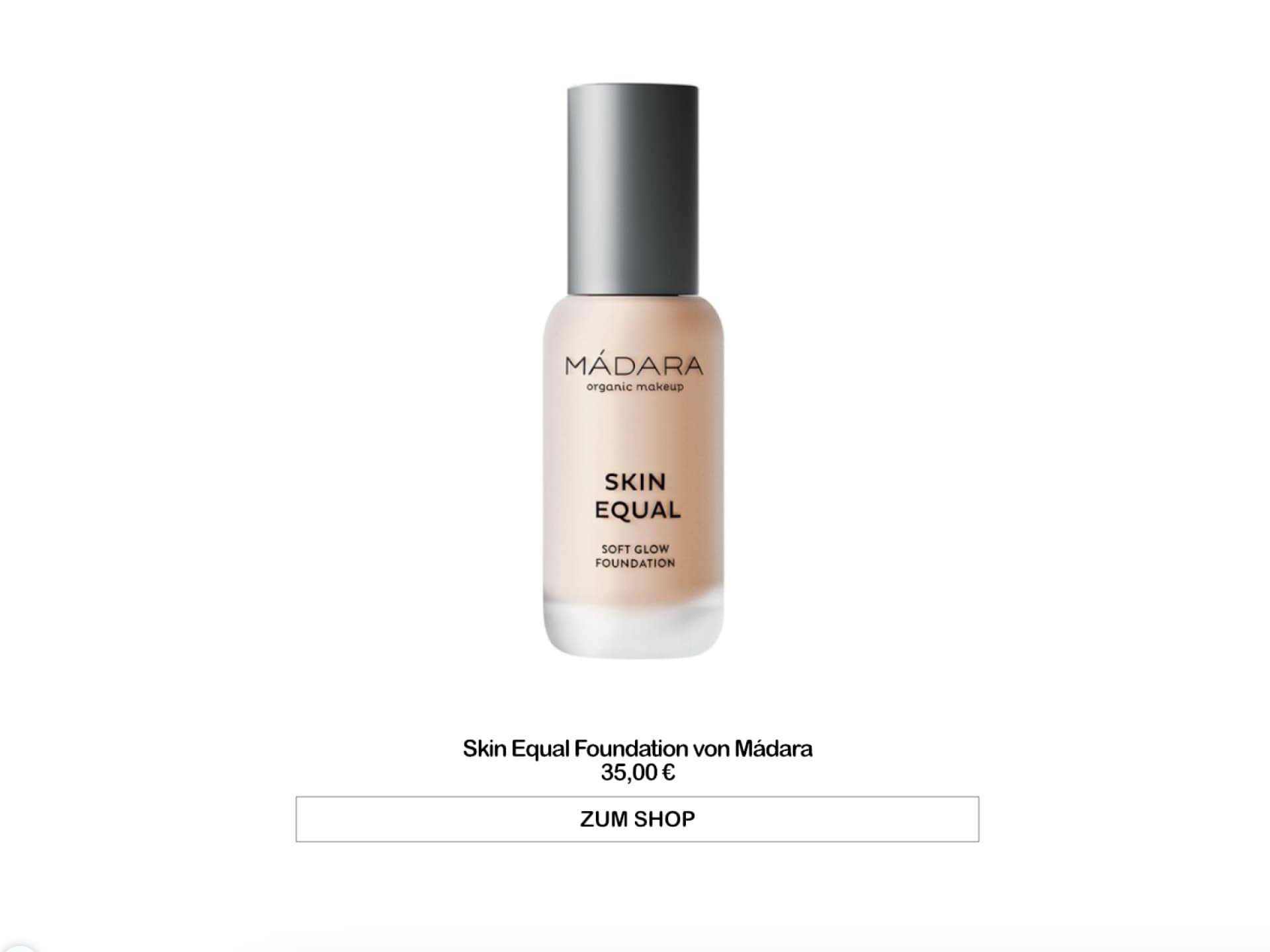 Skin Equal Foundation von Mádara