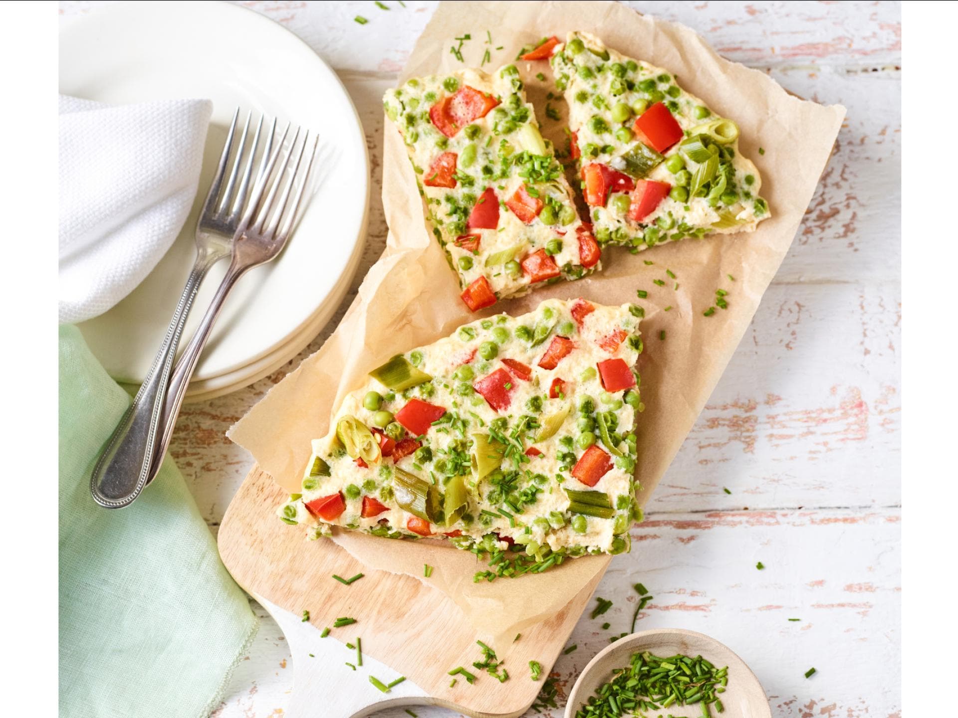 Erbsen-Frittata