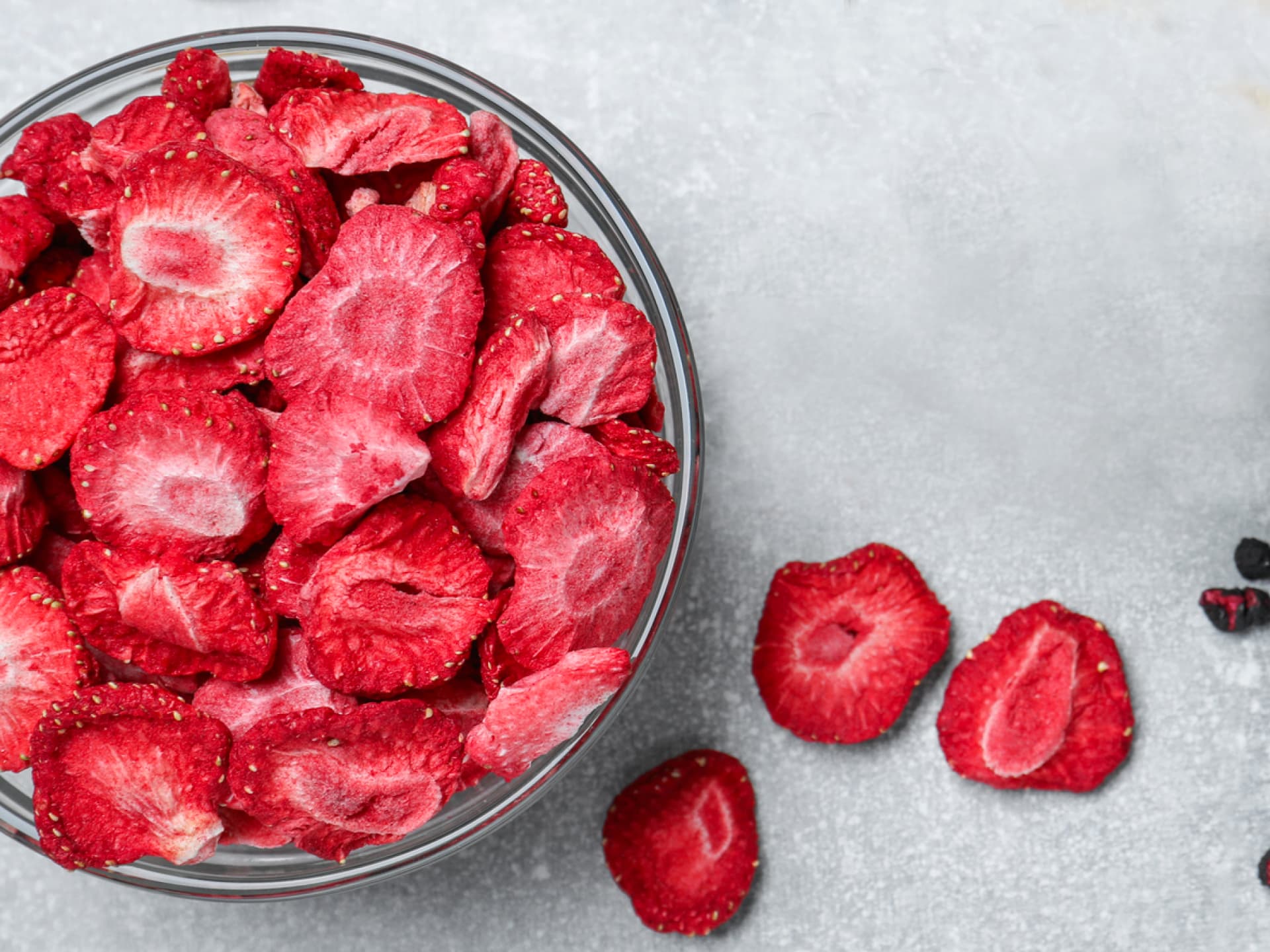 Selbst gemachte Erdbeerchips