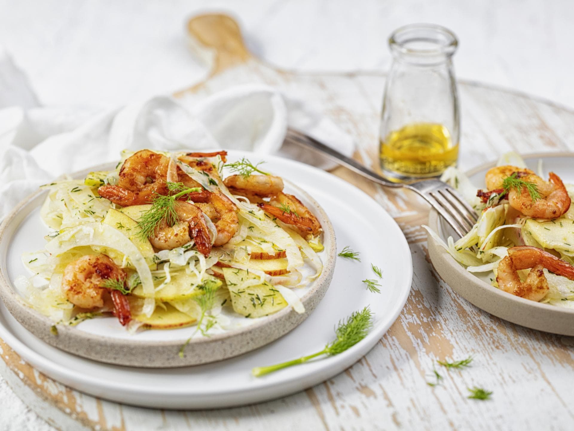 Garnelen-Apfel-Fenchel-Salat