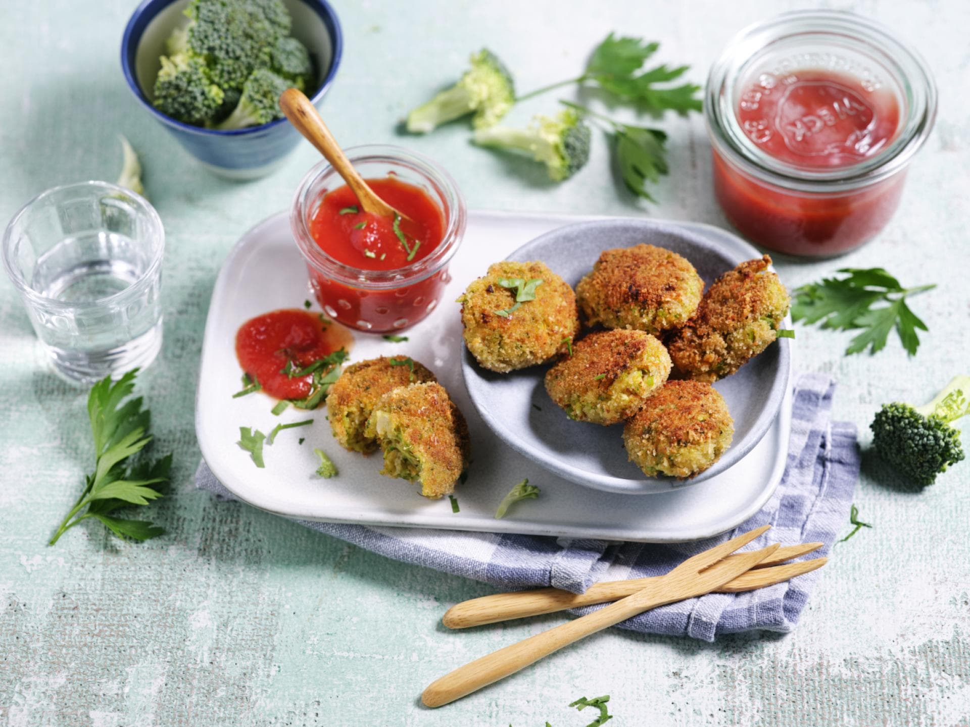 Gemüse-Nuggets mit Haferflocken 