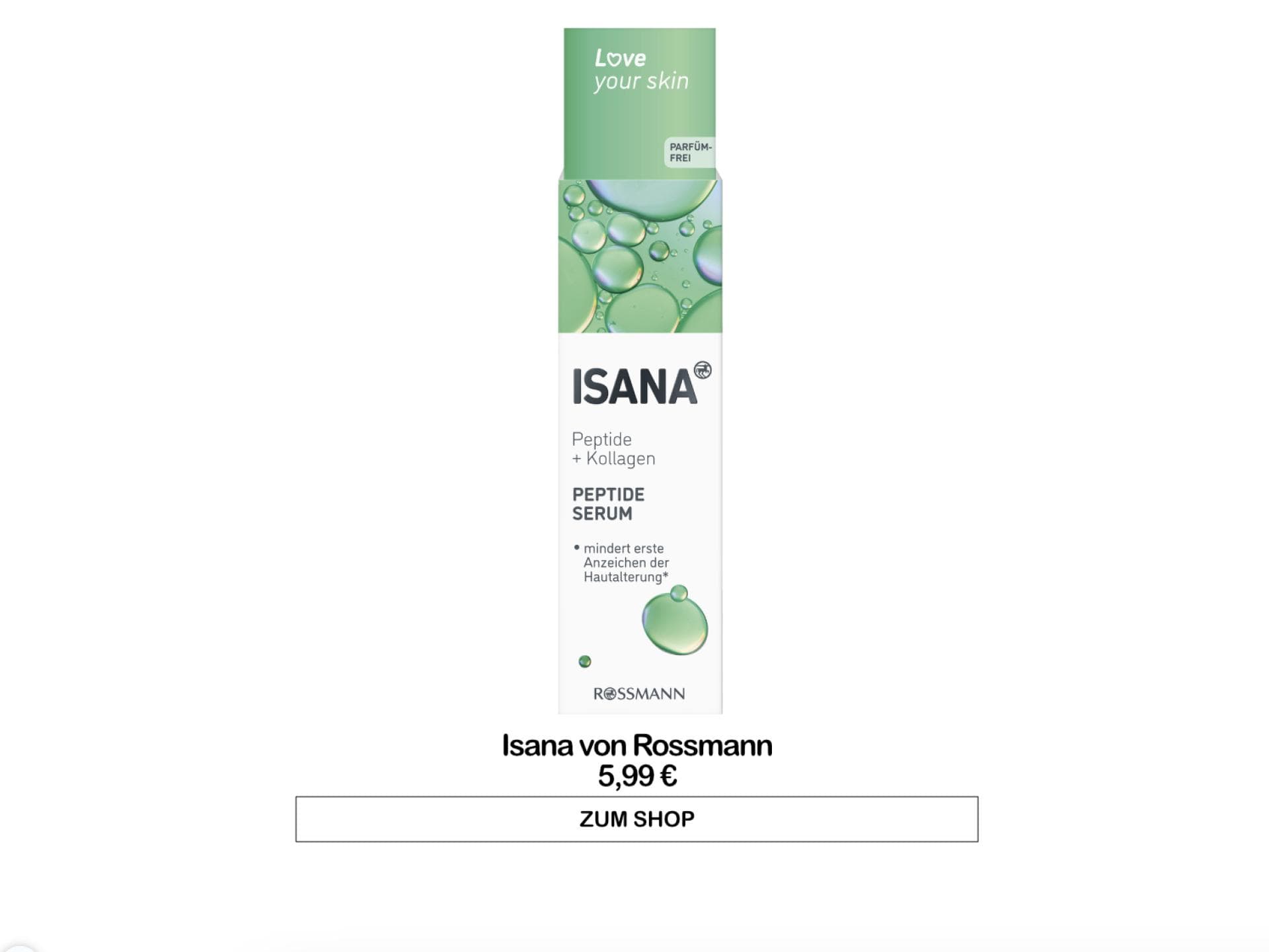 Rossmann Isana Peptide Serum