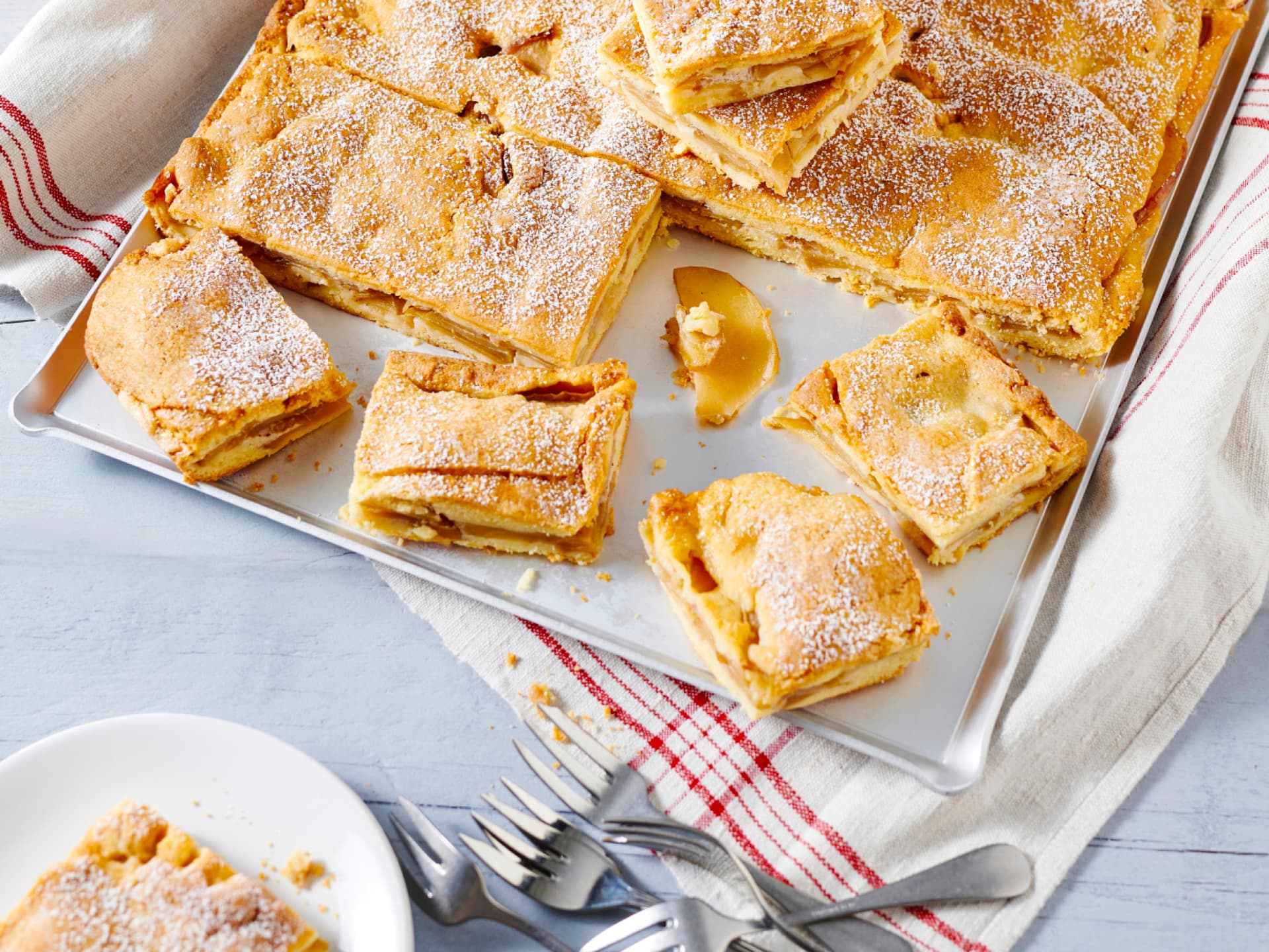 Apfelkuchen vom Blech
