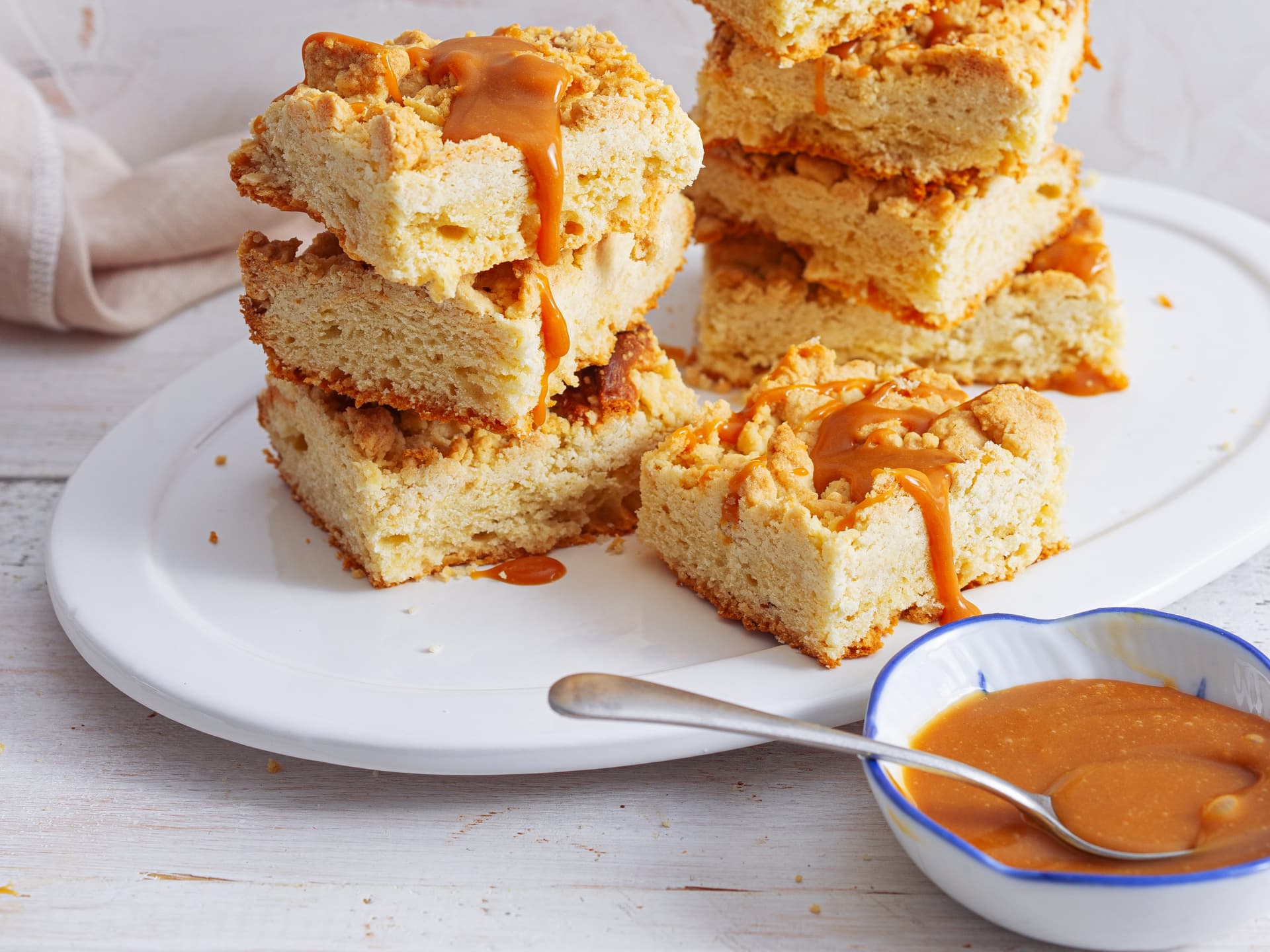 Salzkaramell-Streuselkuchen vom Blech