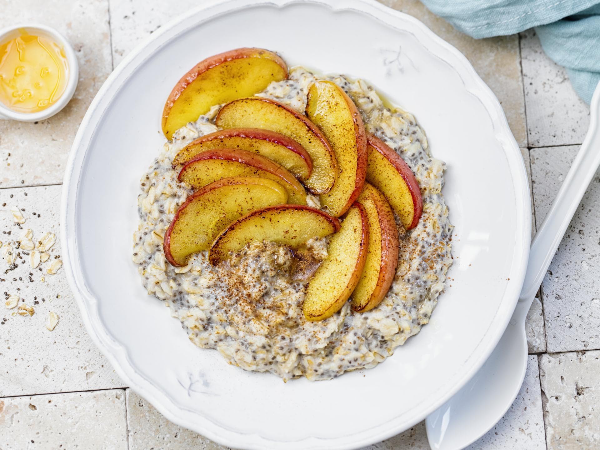 Porridge mit Apfel und Zimt 