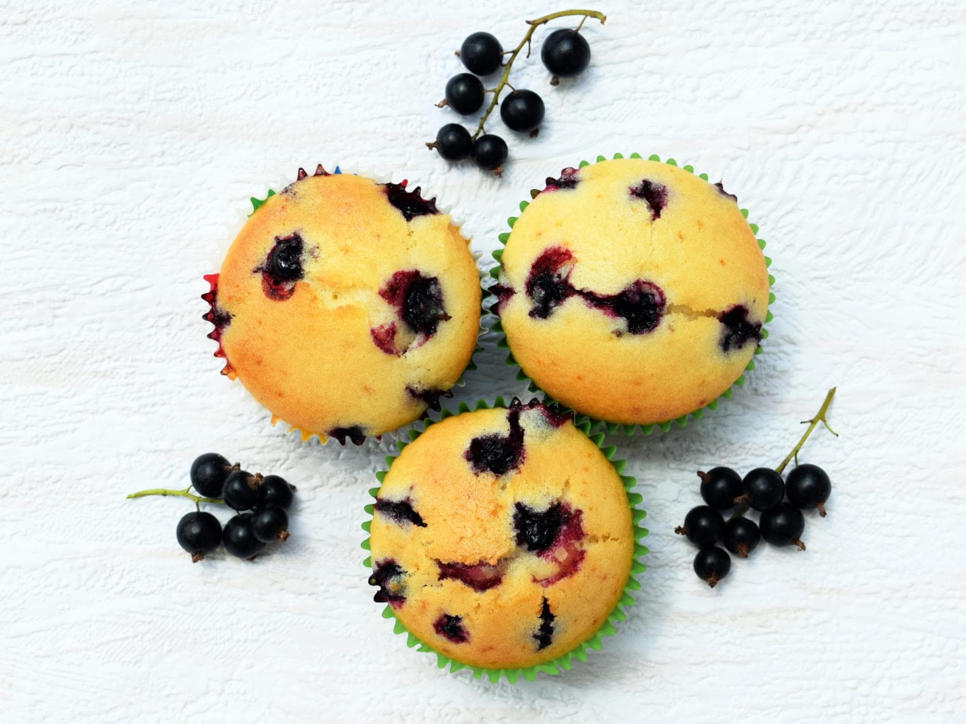 Muffins mit Schwarzer Johannisbeere 