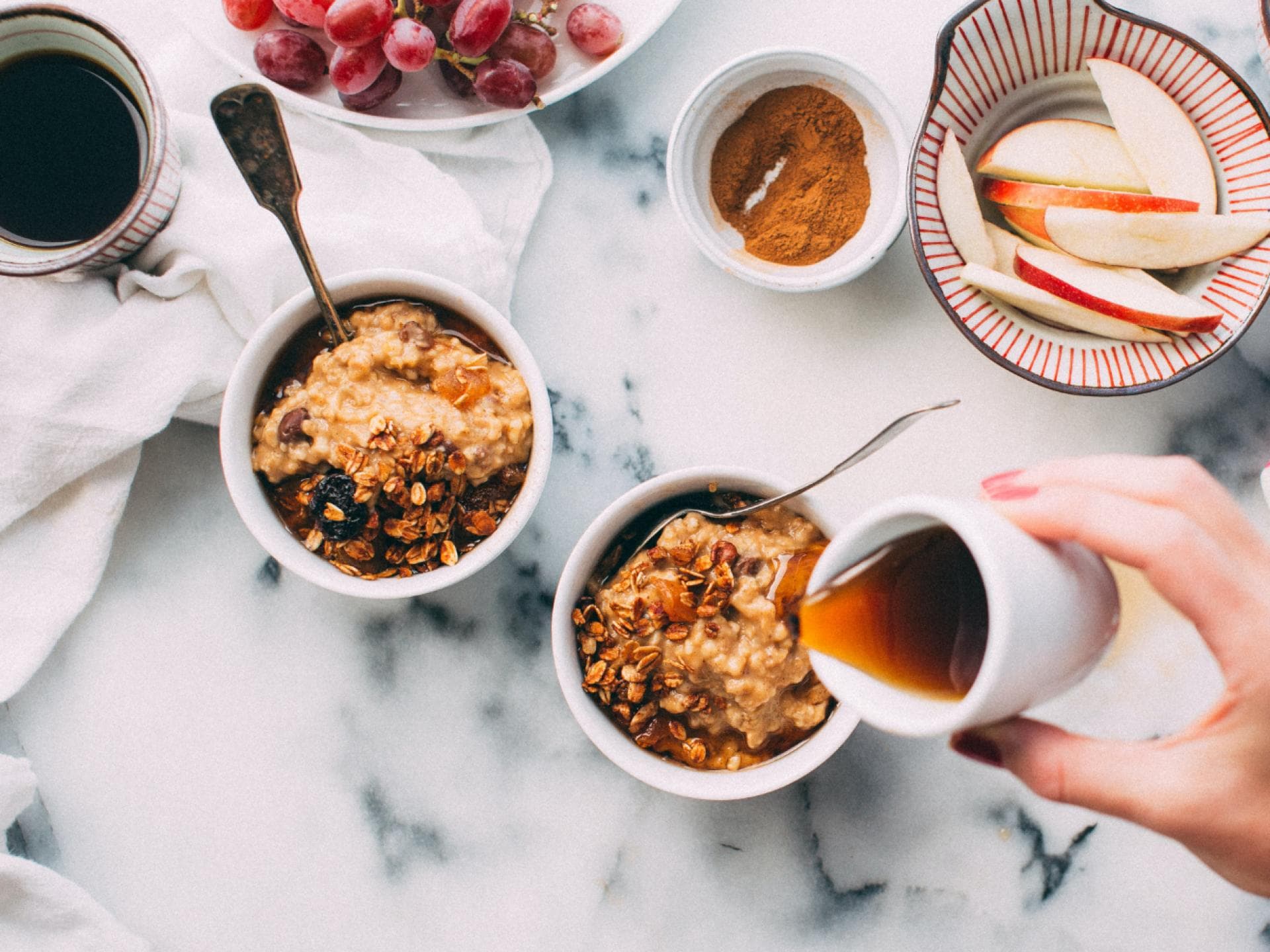 Porridge mit Zimt und Honig 
