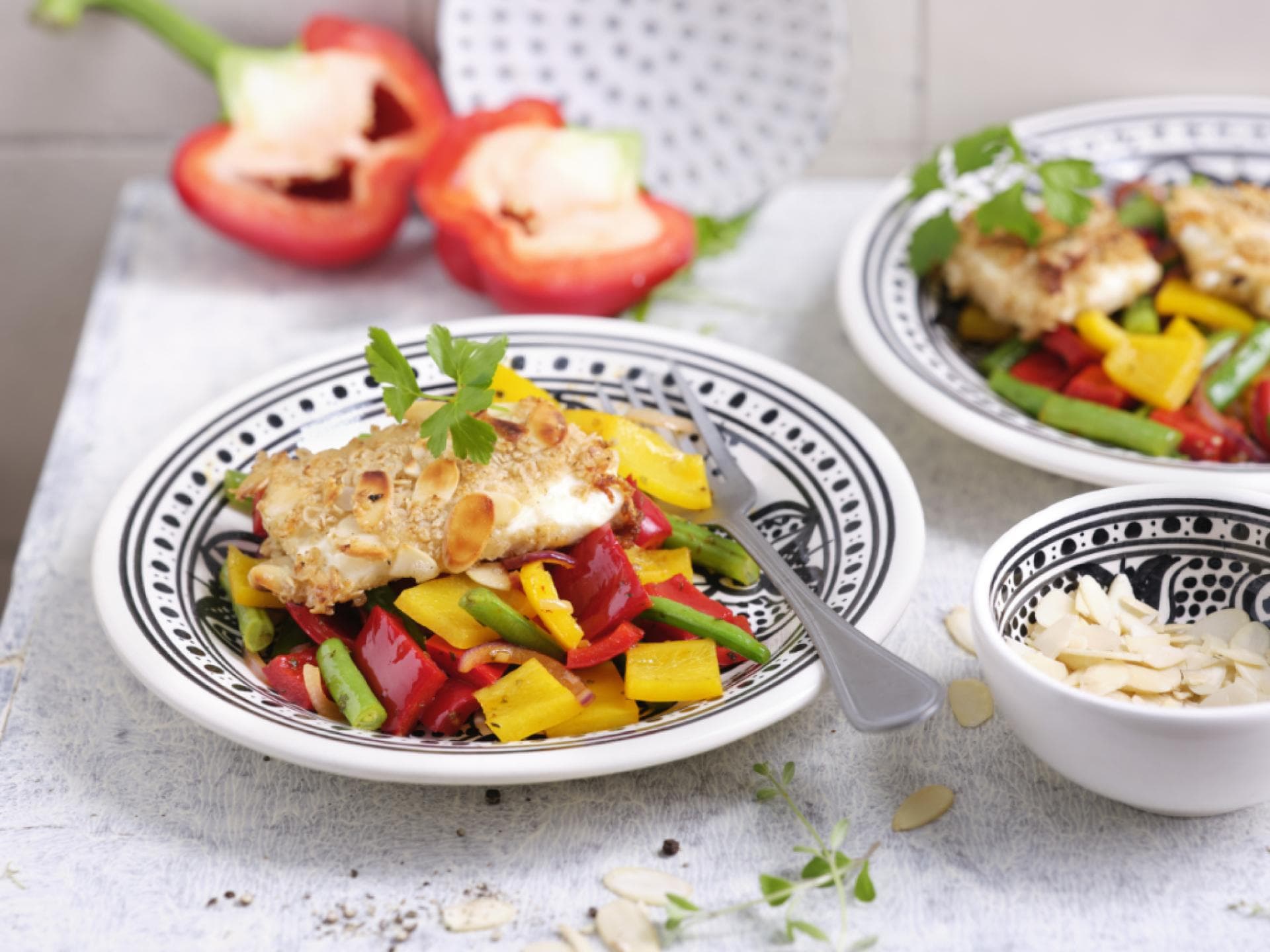 Feta mit Haferflocken-Panade Feta mit Haferflocken-Panade
