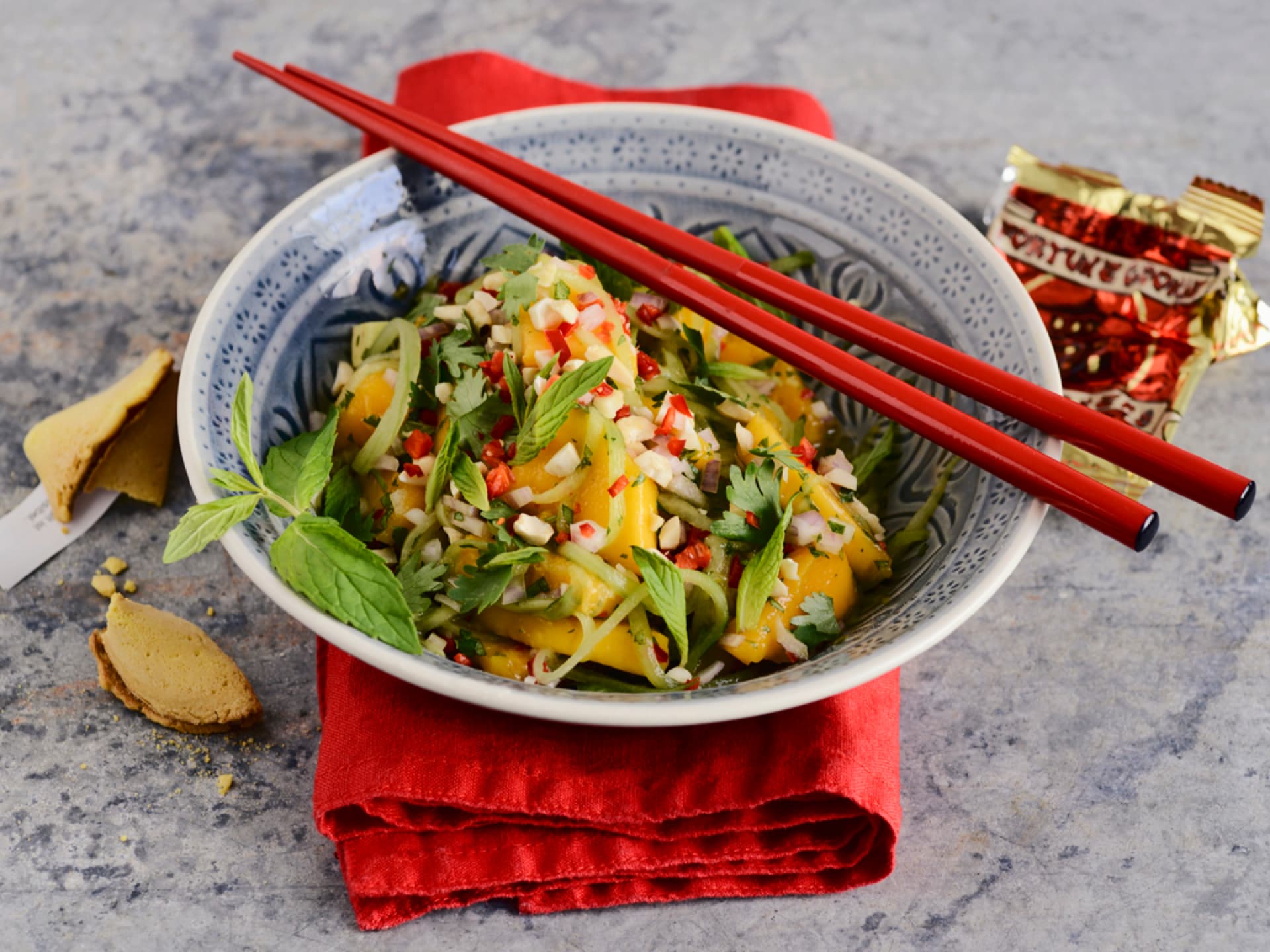 Thailändischer Mangosalat