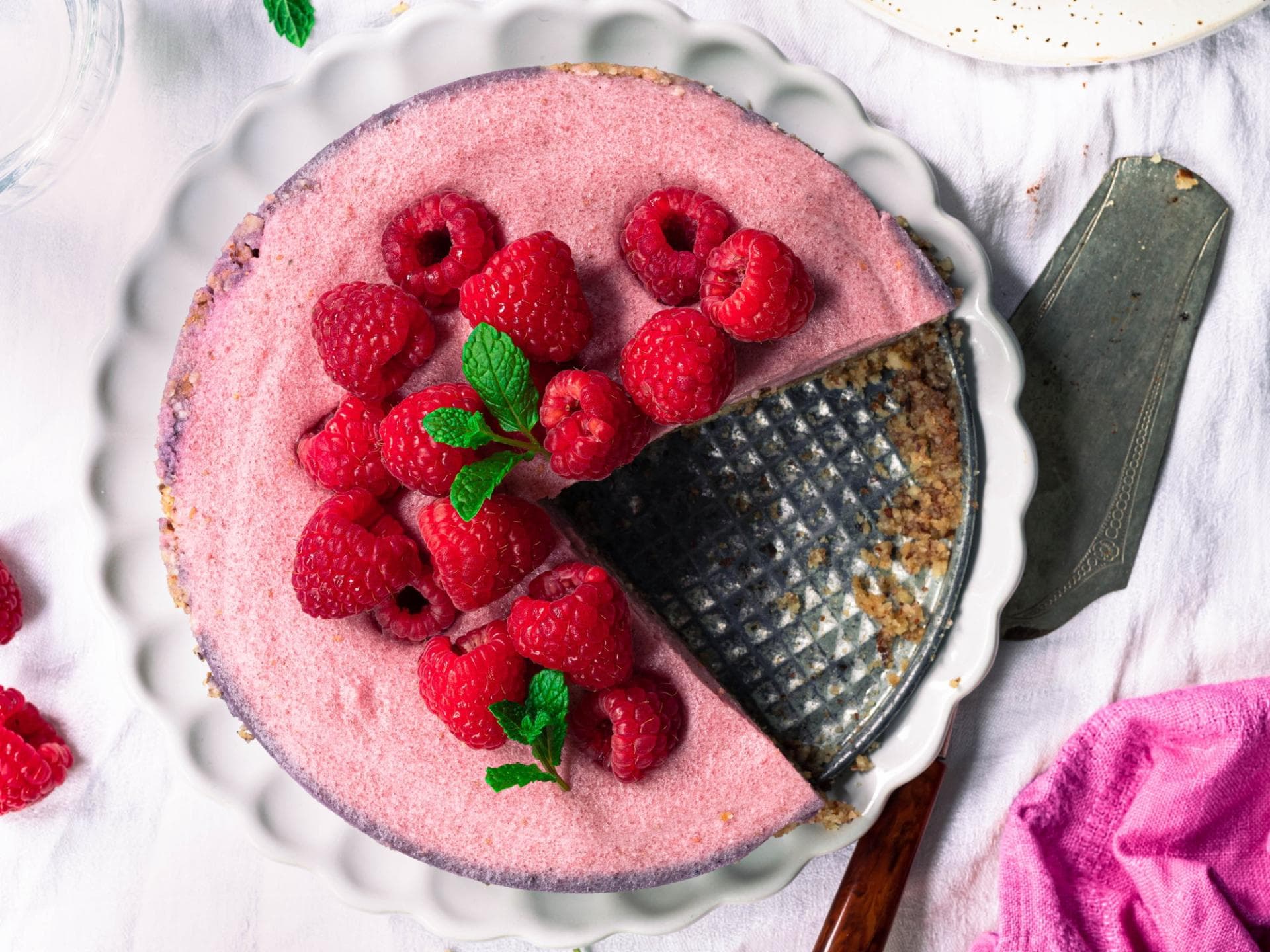 No-Bake-Himbeerkuchen 