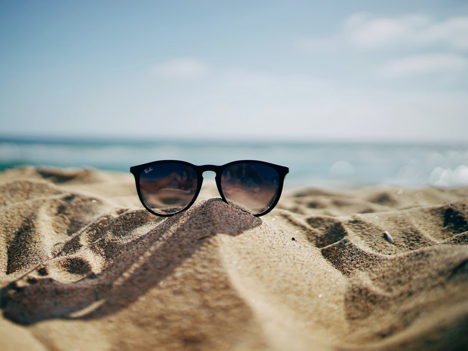 Sonnenbrille am Strand Sonnenbrille am Strand