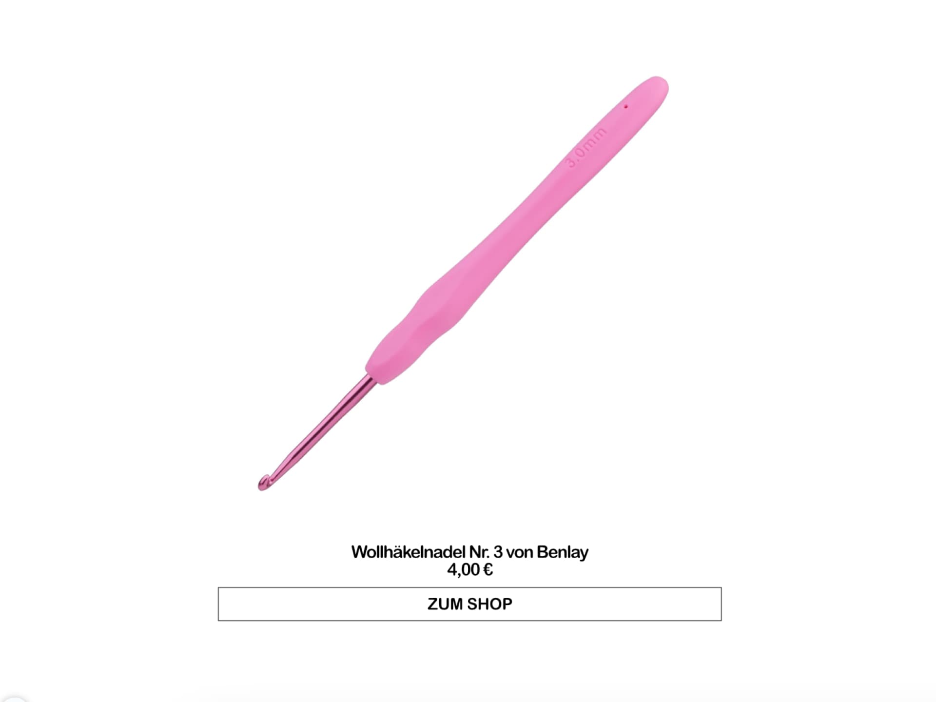 Wollhäkelnadel Nr. 3 von Benlay