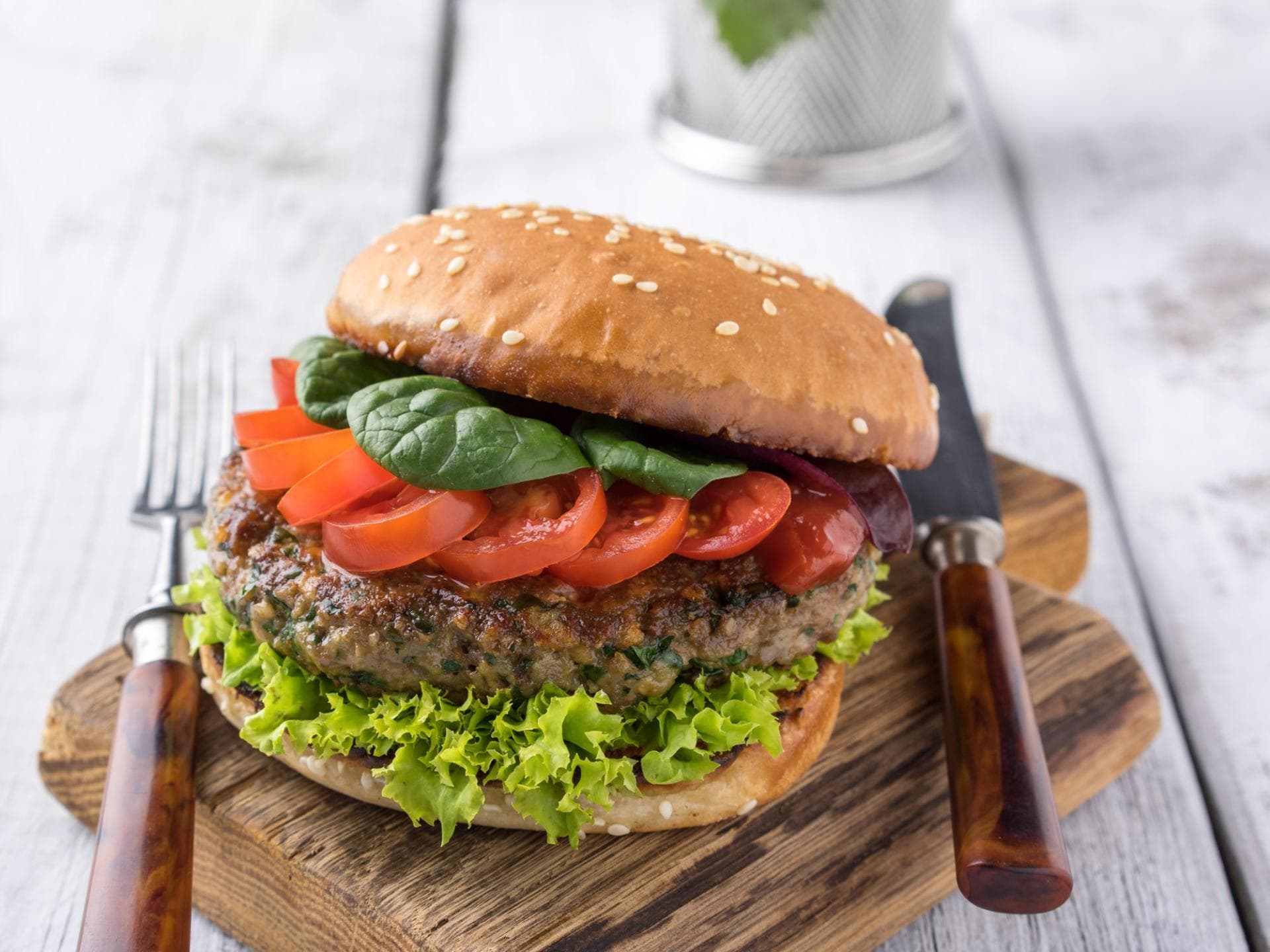 Burger mit Haferflocken 