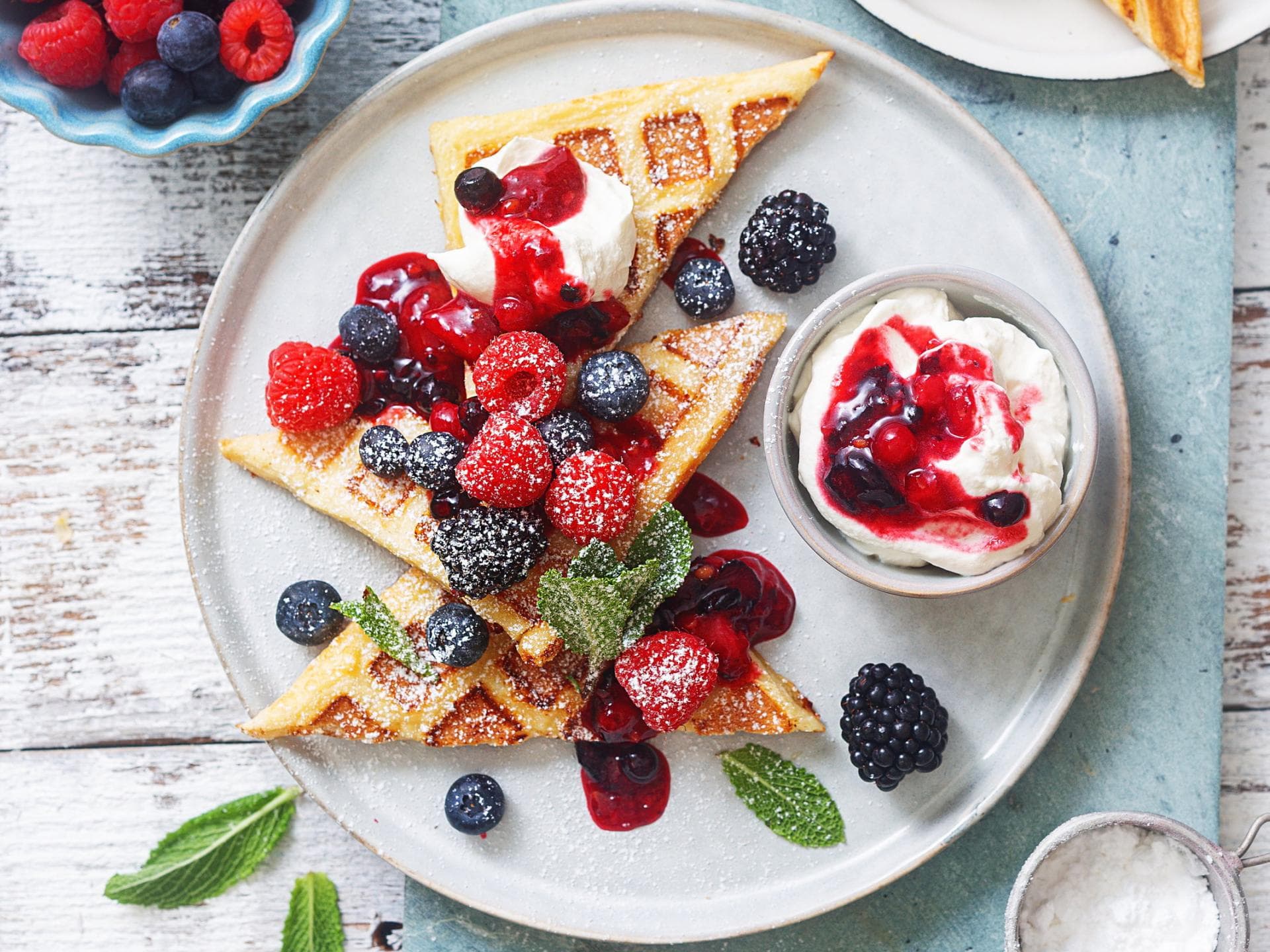 Rezept für süße Arm Ritter mit Beeren Süße Arme Ritter mit Beeren