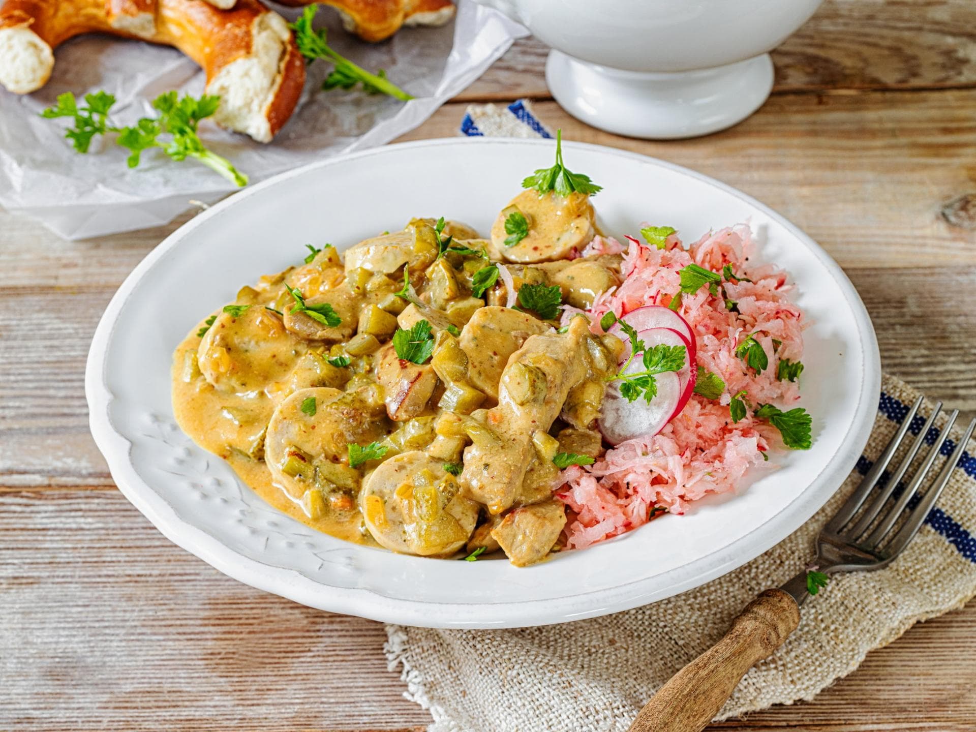 Bayerische Schnitzelpfanne Bayerische Schnitzelpfanne