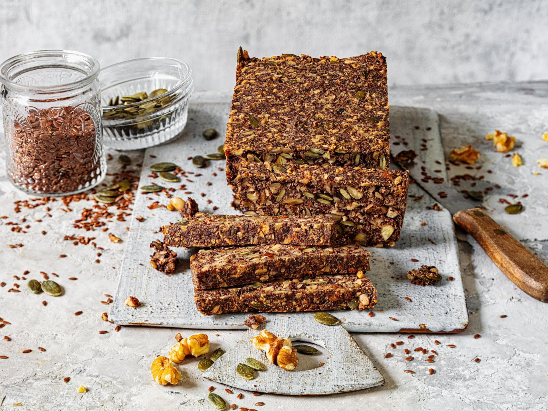 Rezept für ein Nussbrot ohne Mehl Nussbrot ohne Mehl