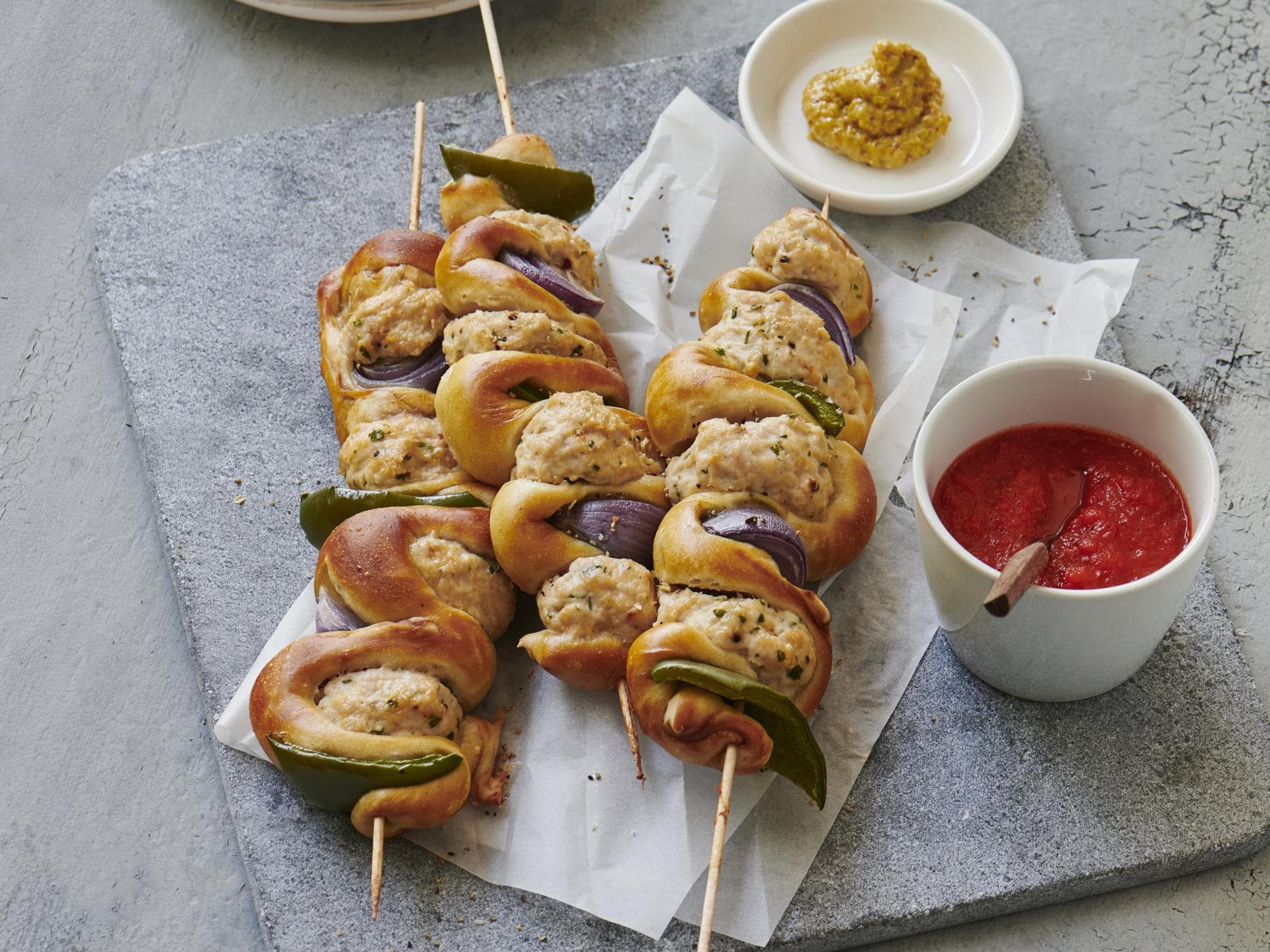 Brezel-Spieße 
