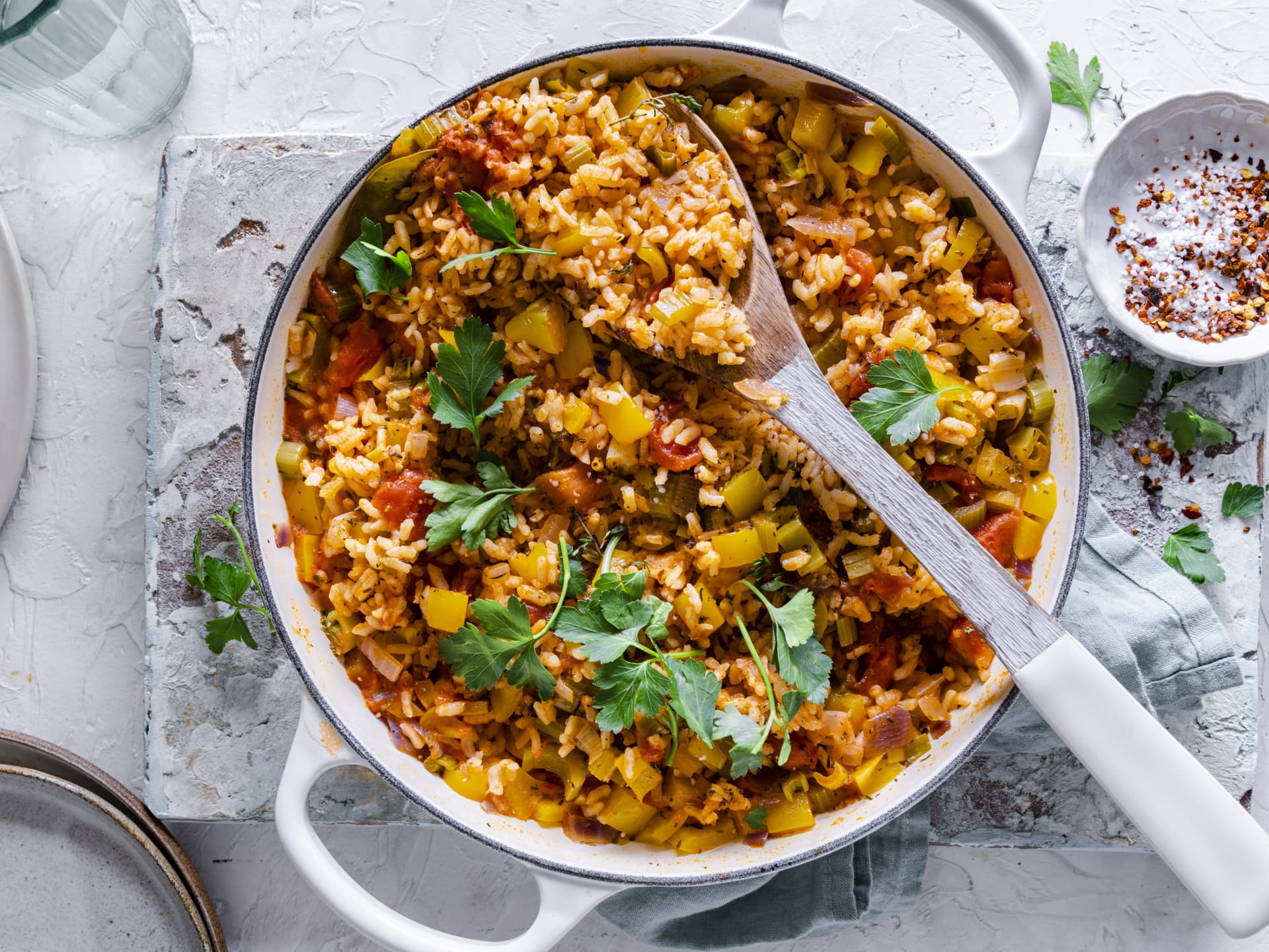 One-Pot-Gerichte fürs Camping - One-Pot-Reis mit Gemüse