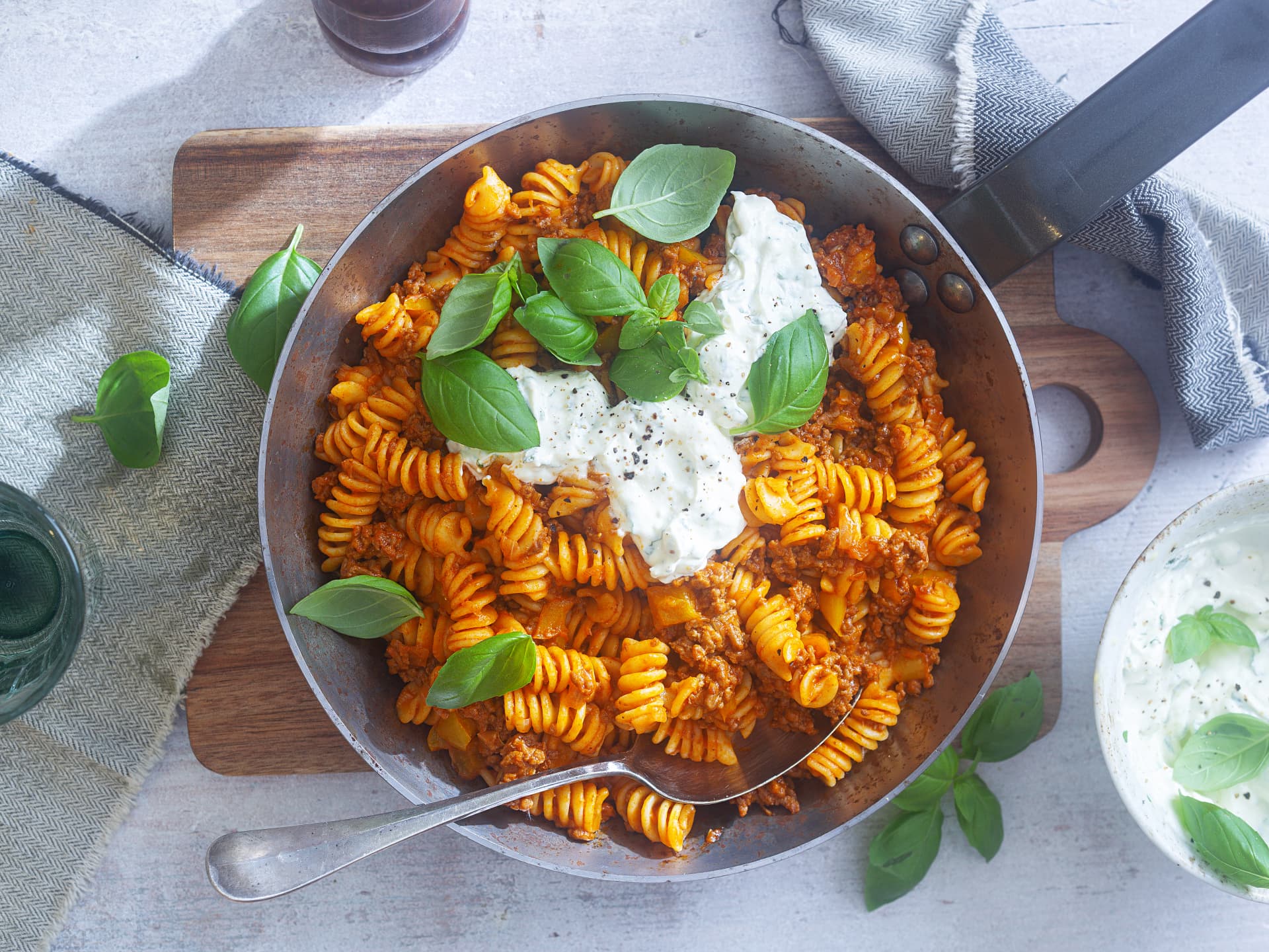 One Pot Pasta mit Hackfleisch