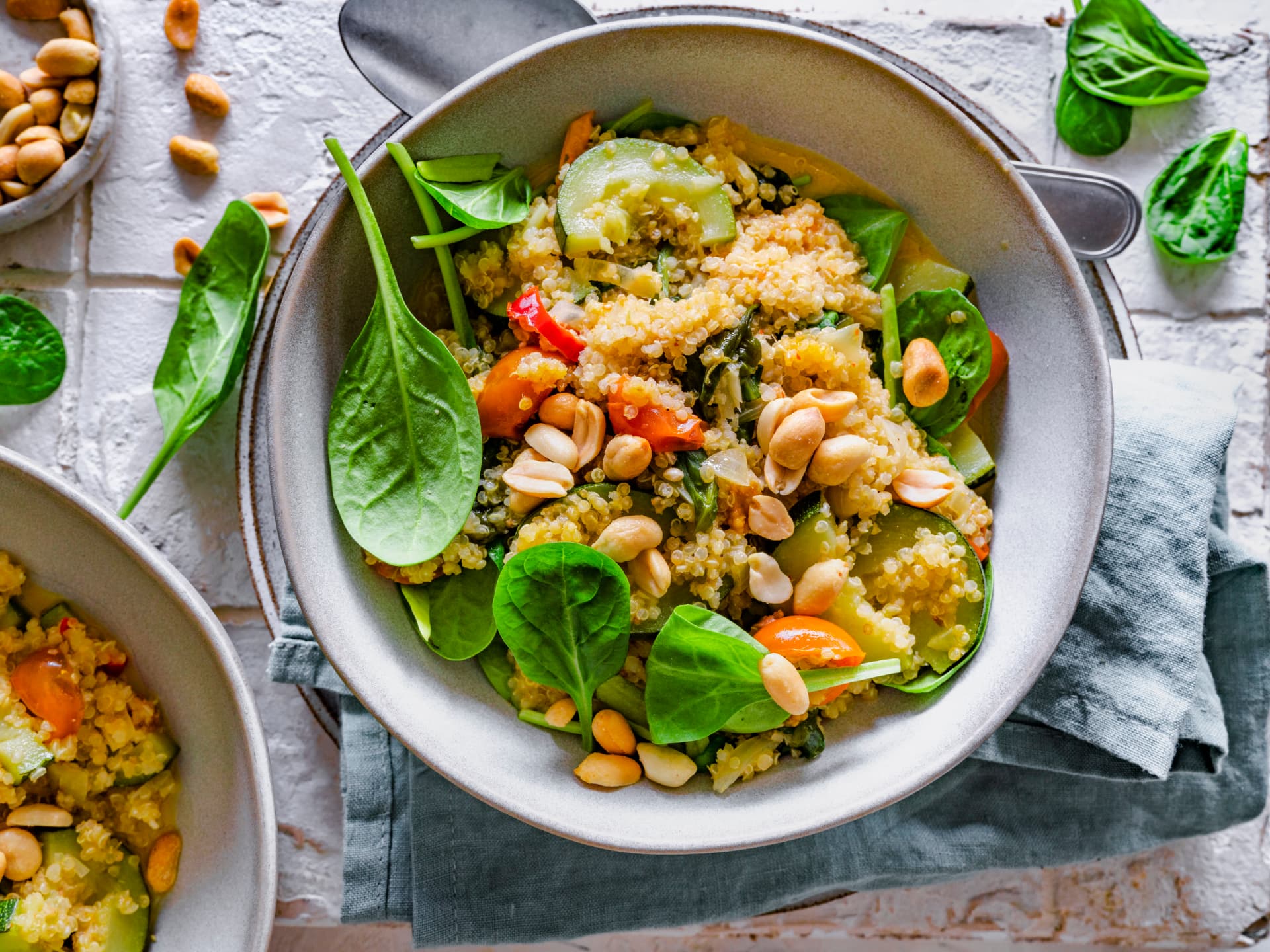 One-Pot-Quinoa mit Kokosmilch und Gemüse