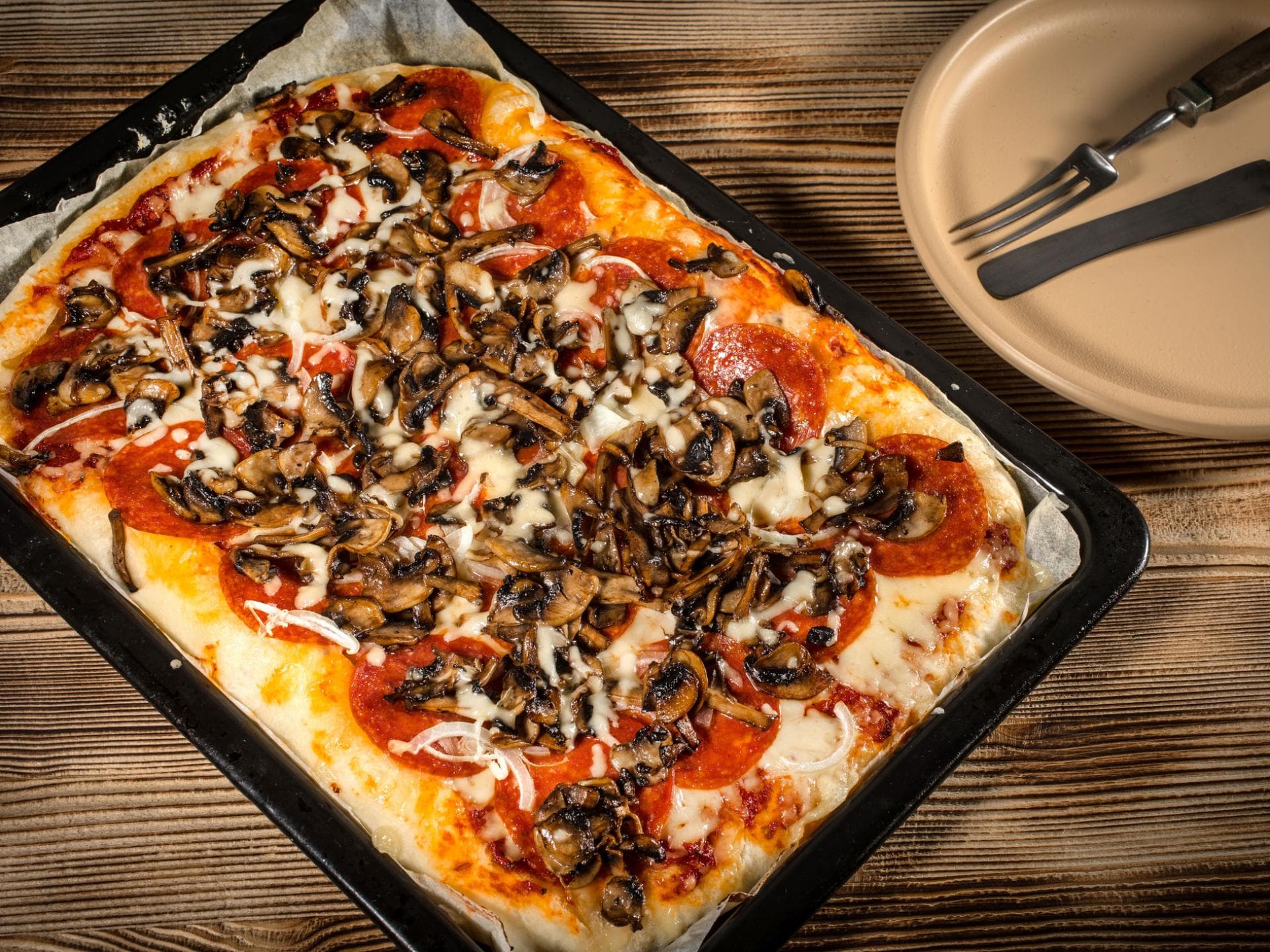 Pizza vom Blech 