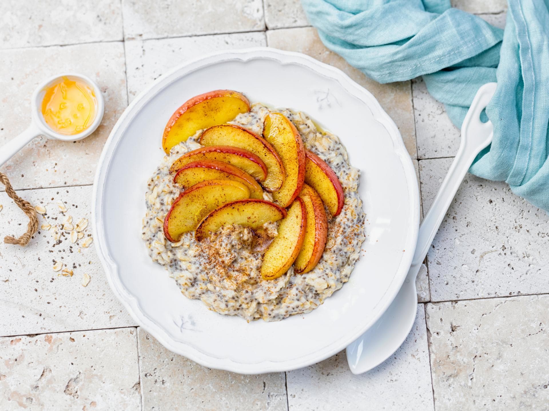 Porridge mit Apfel und Zimt 